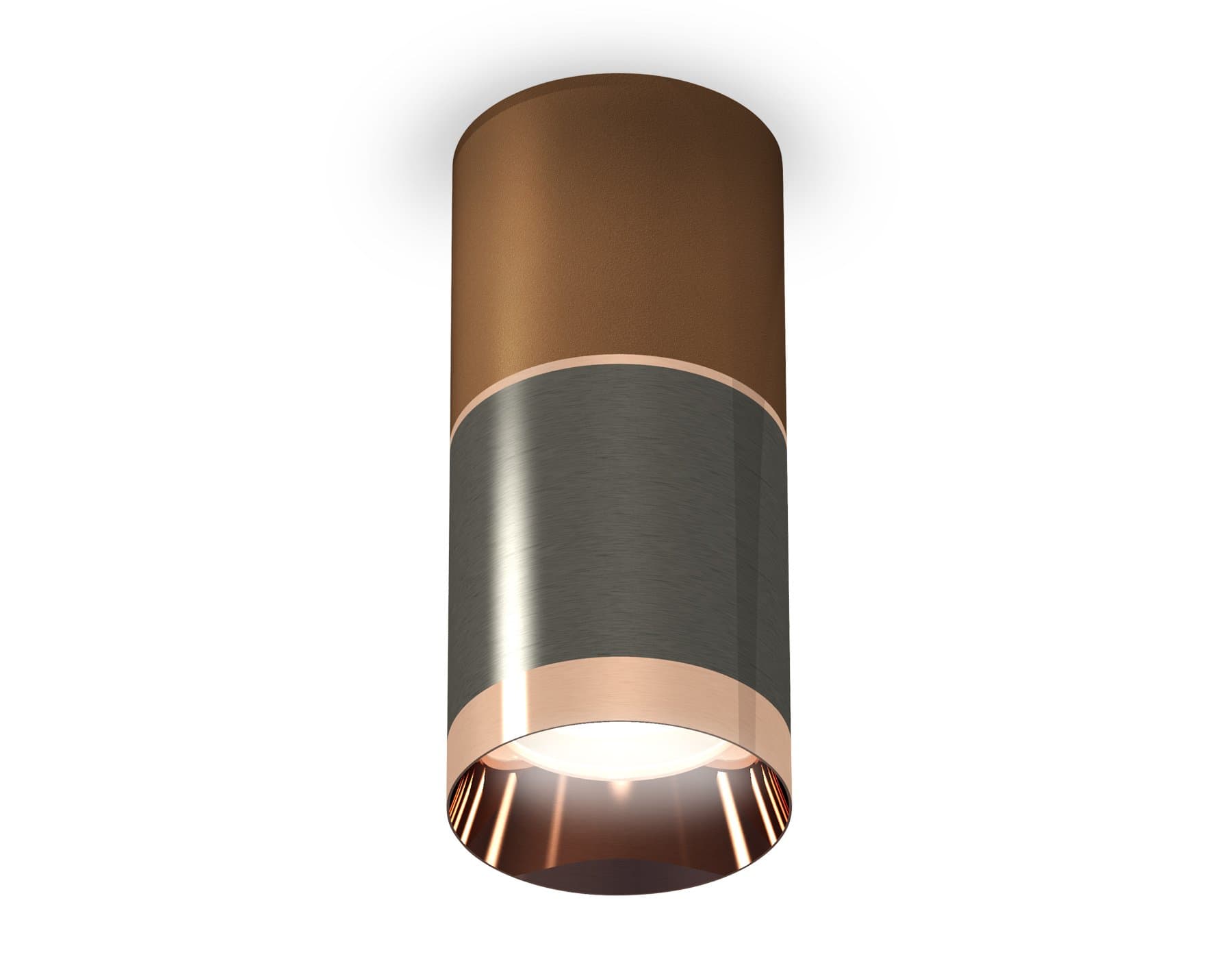 Ambrella Комплект накладного светильника XS6303021 DCH/CF/PPG черный хром/кофе песок/золото розовое полированное MR16 GU5.3 (C6303, C6304, A2063, N613