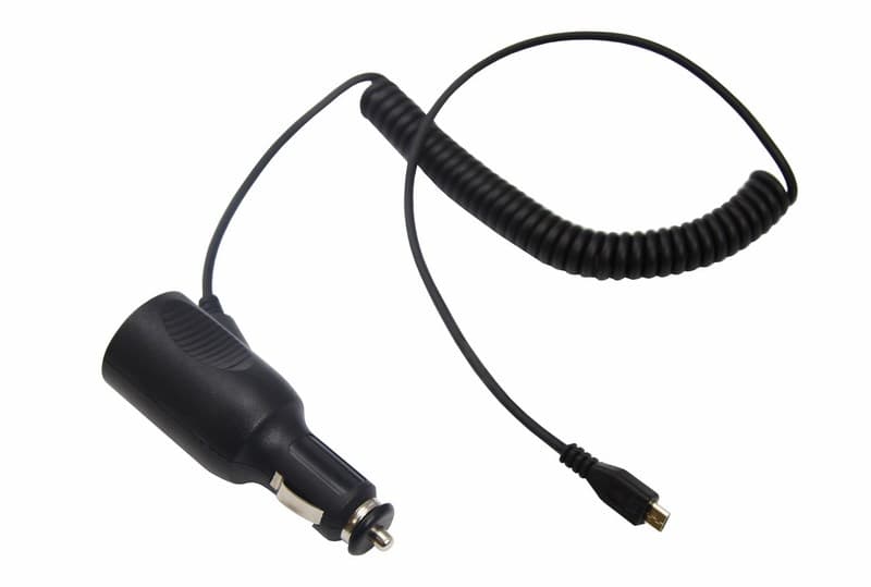 Автозарядка с индикатором microUSB (АЗУ) (5V, 2 000mA) шнур спираль до 2М Rexant 16-0243