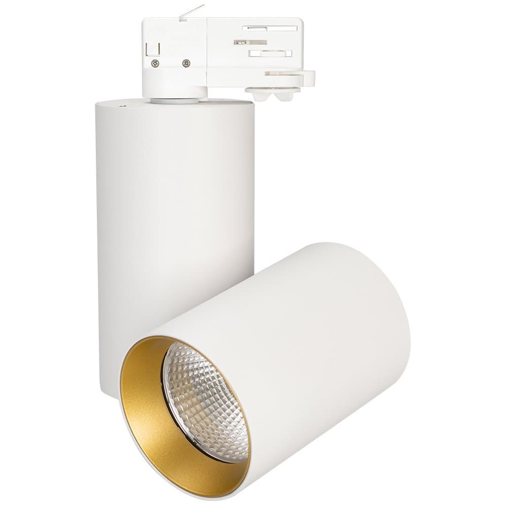Arlight Светильник SP-POLO-TRACK-TURN-R85-15W Day4000 (WH-GD, 40 deg) (IP20 Металл, 3 года) 027433