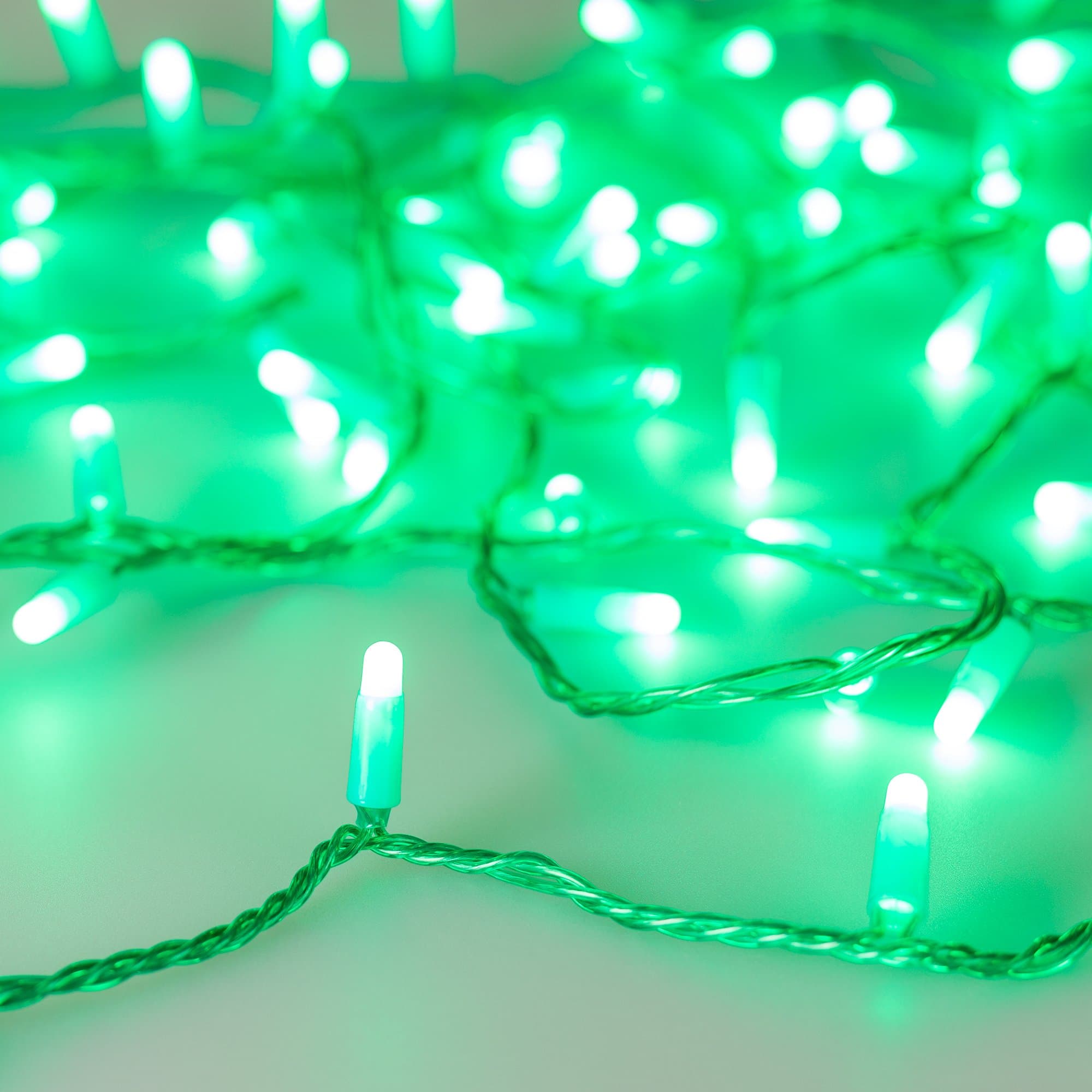 Arlight Светодиодная гирлянда ARD-STRING-CLASSIC-10000-GREEN-100LED-MILK-STD Green (230V, 7W) (Ardecoled, IP65) 031196 — миниатюра 1