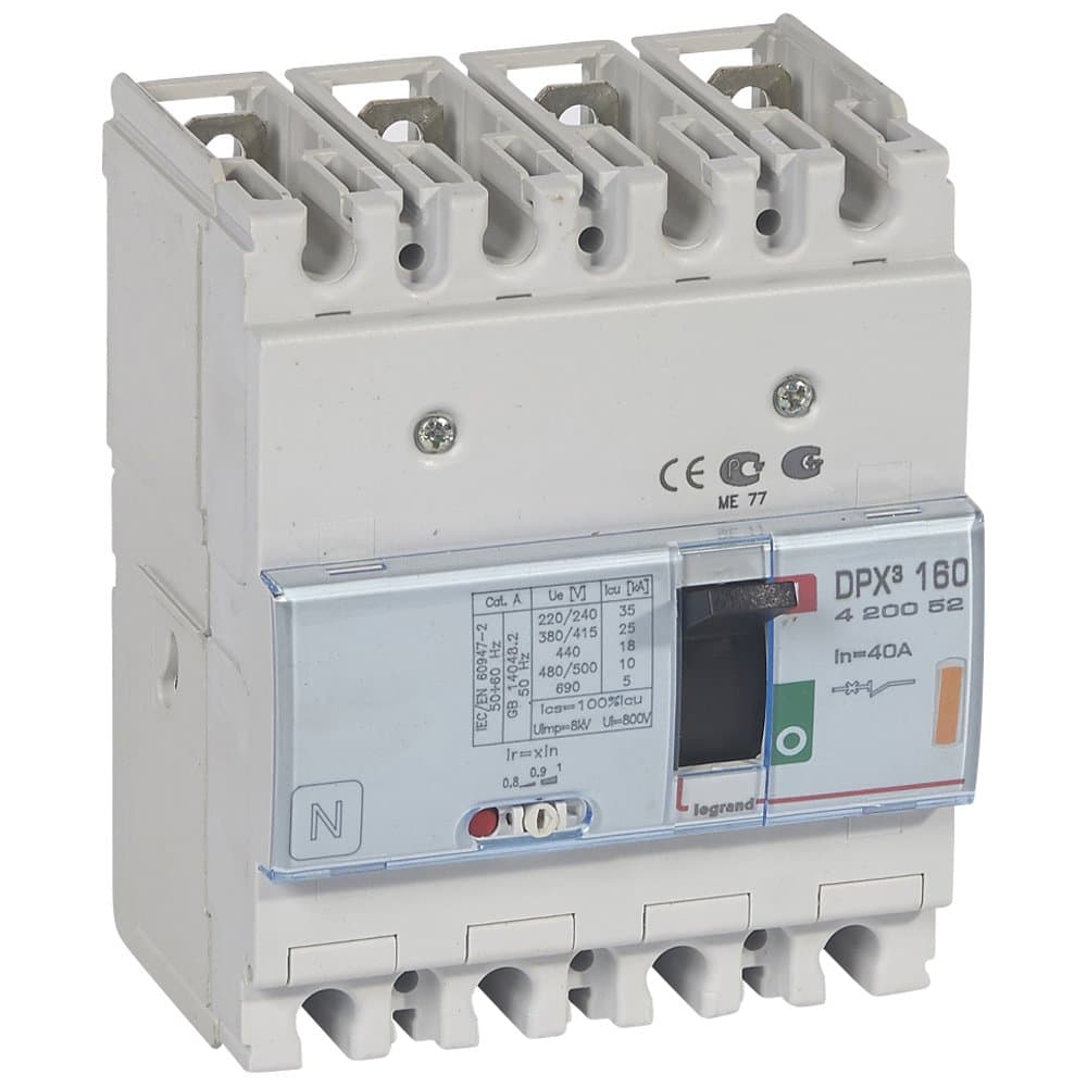 Legrand DPX3 160 Автоматический выключатель 4P 40А 25kA 420052