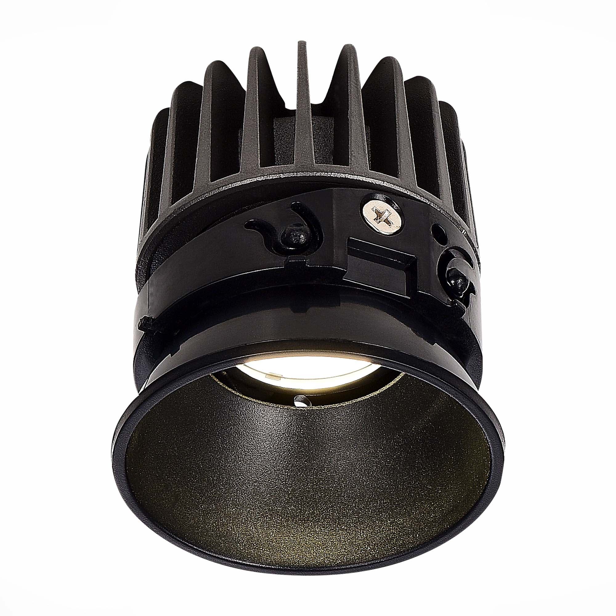 ST LUCE ST851.438.07 Светодиодный модуль Черный LED 1*7W 3000K 560Lm Ra90 36° IP20 D69xH70 220-240V