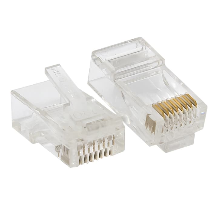 EKF TeraLINK PRO Коннектор RJ-45 TeraLINK PRO неэкранированный 8P8C 30мкд Cat.6 универсальный (упак.20шт) — миниатюра 1