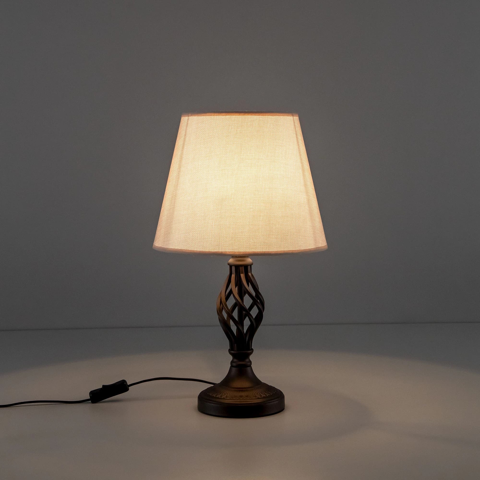 Citilux CL402855 Вена Кофейный+Рогожка Светильник Настольный — миниатюра 11