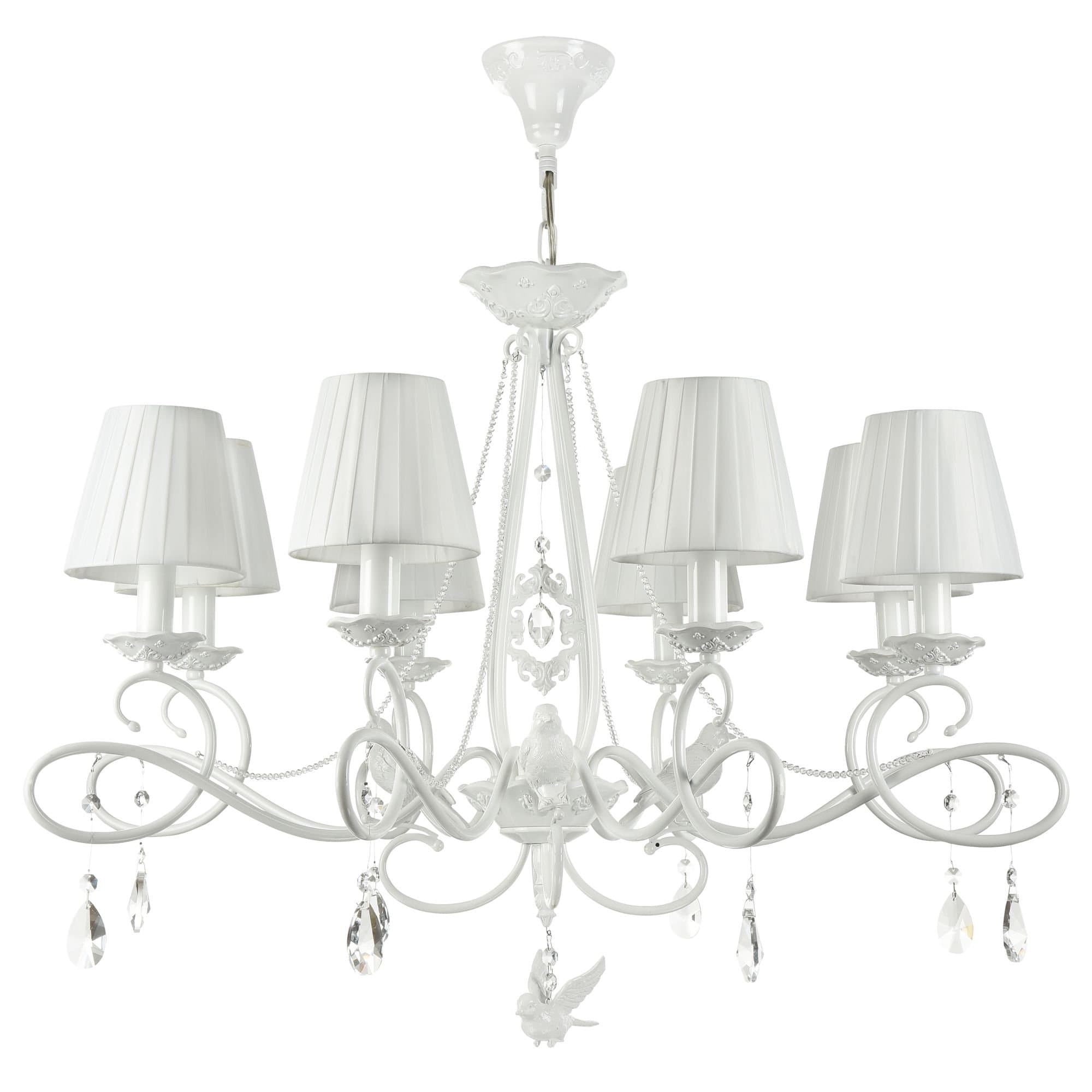 Maytoni Elegant Passarinho Жемчужный белый Люстра 8xE14 40W ARM001-08-W — миниатюра 3