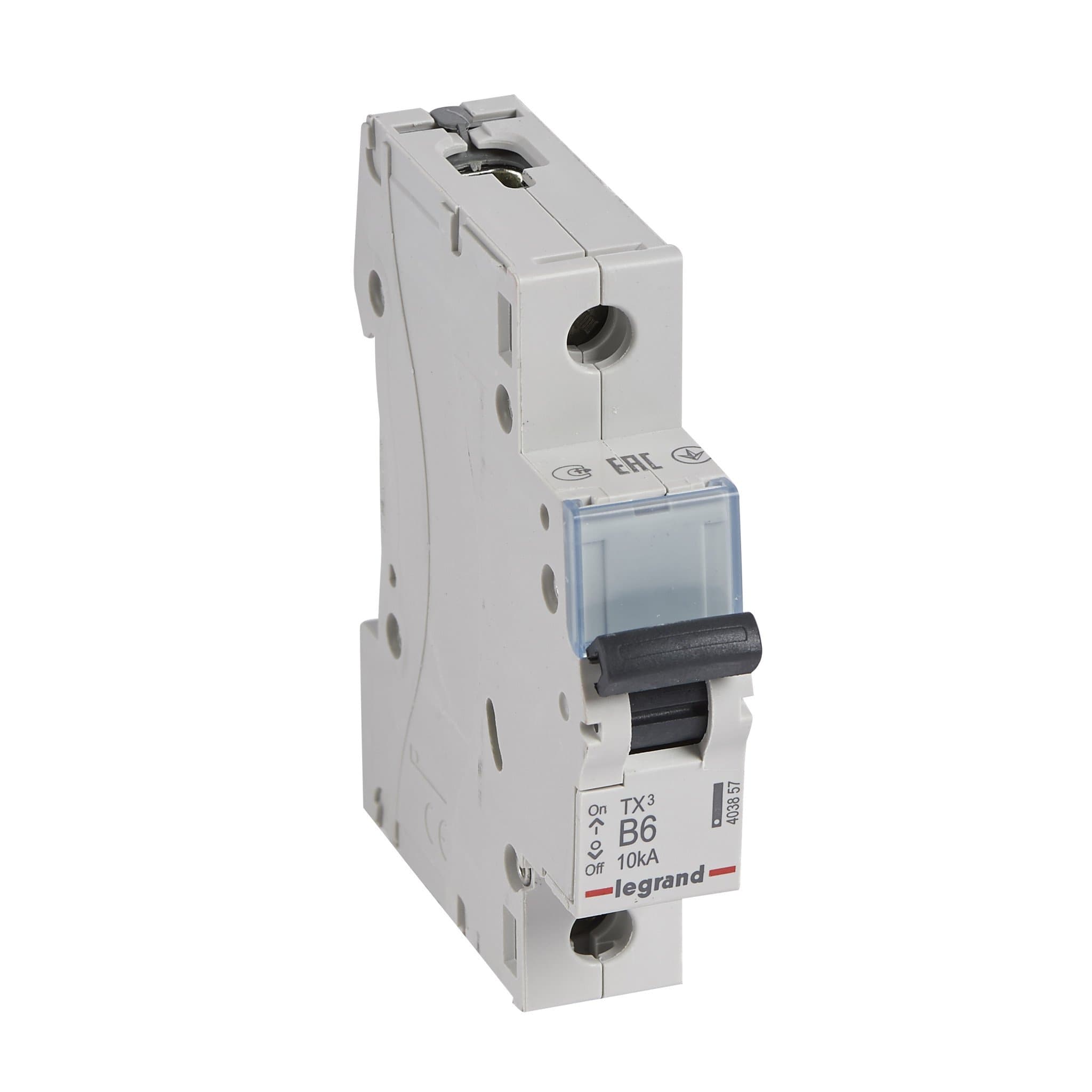 Legrand TX3 Автоматический выключатель 1P 6A (B) 6000/10kA 403857
