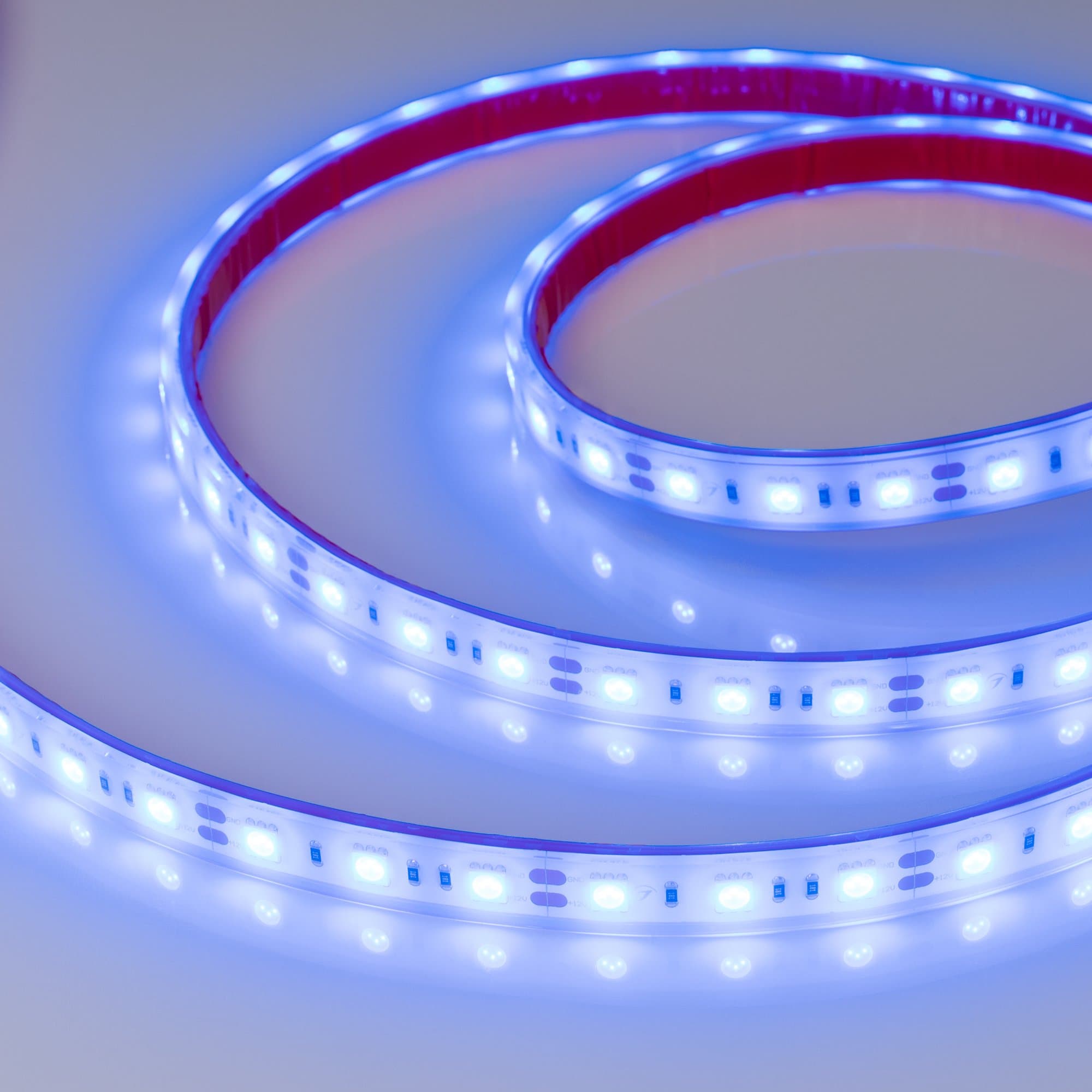 Arlight Светодиодная лента RTW 2-5000PGS 12V Blue 2x (5060, 300 LED, LUX) (14.4 Вт/м, IP67) 013406 — миниатюра 3