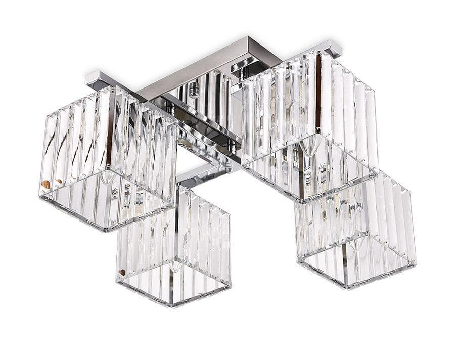 Ambrella Потолочный светильник TR5213/4 CH/CL хром/прозрачный E27/4 max 40W 630*630*220 — миниатюра 1