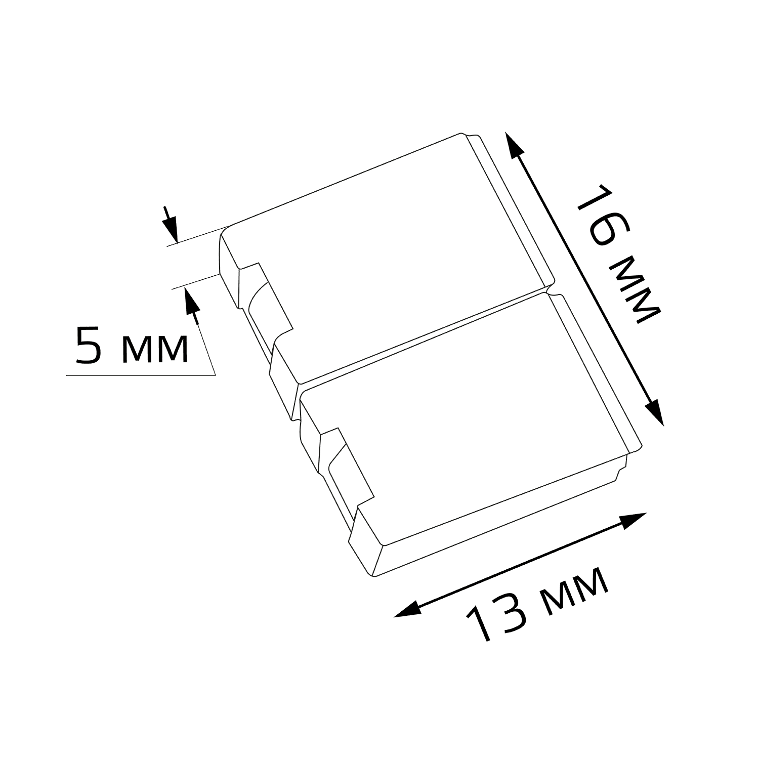 Gauss Набор коннекторов для светодиодной ленты 2835 SMD 5 шт. в упак. 204204000 — миниатюра 2