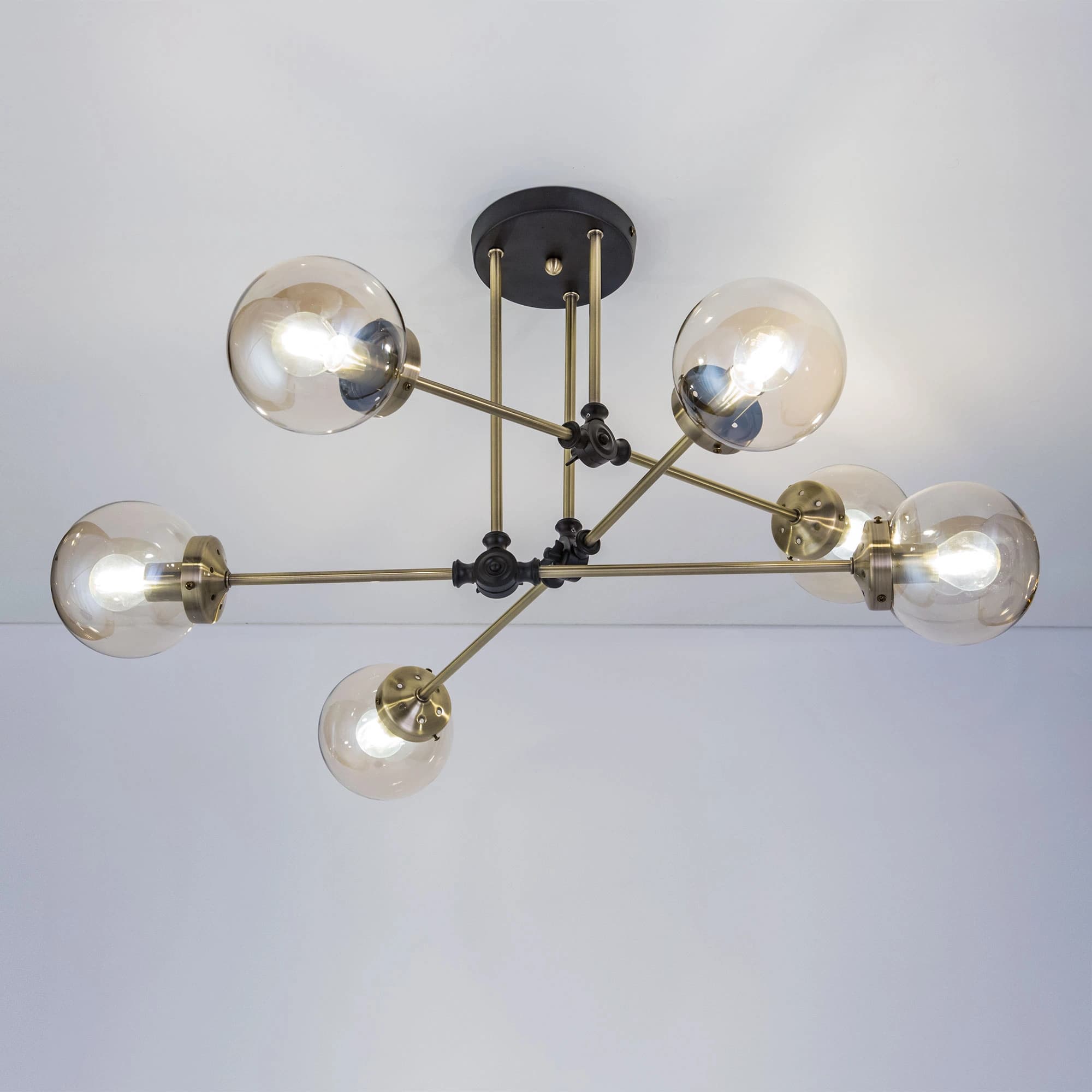 Citilux CL105165 Планета Черн+Дымч. Люстра — миниатюра 6