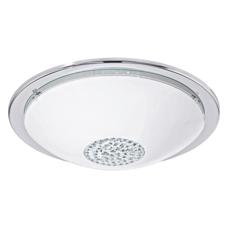 Eglo Светильник LED настенно-потолочный GIOLINA, 12W (LED), Ø370, белый/хрусталь 93778