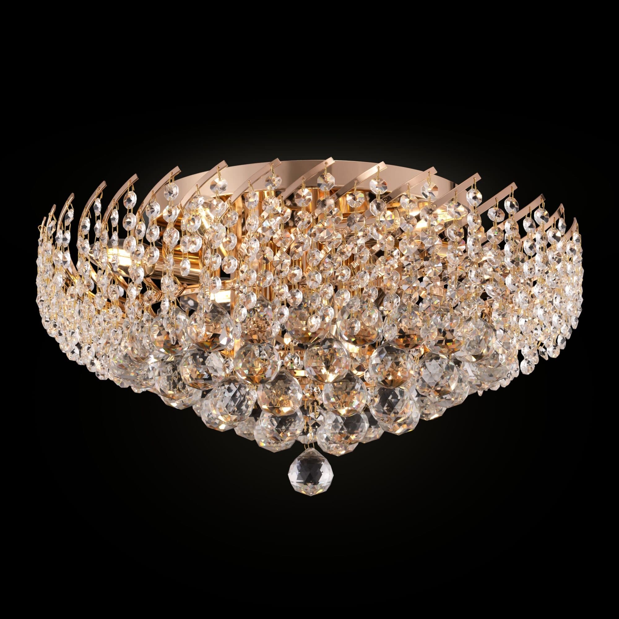 Maytoni Royal Classic Karolina Золото Люстра 9xE14 40W DIA120-09-G — миниатюра 5