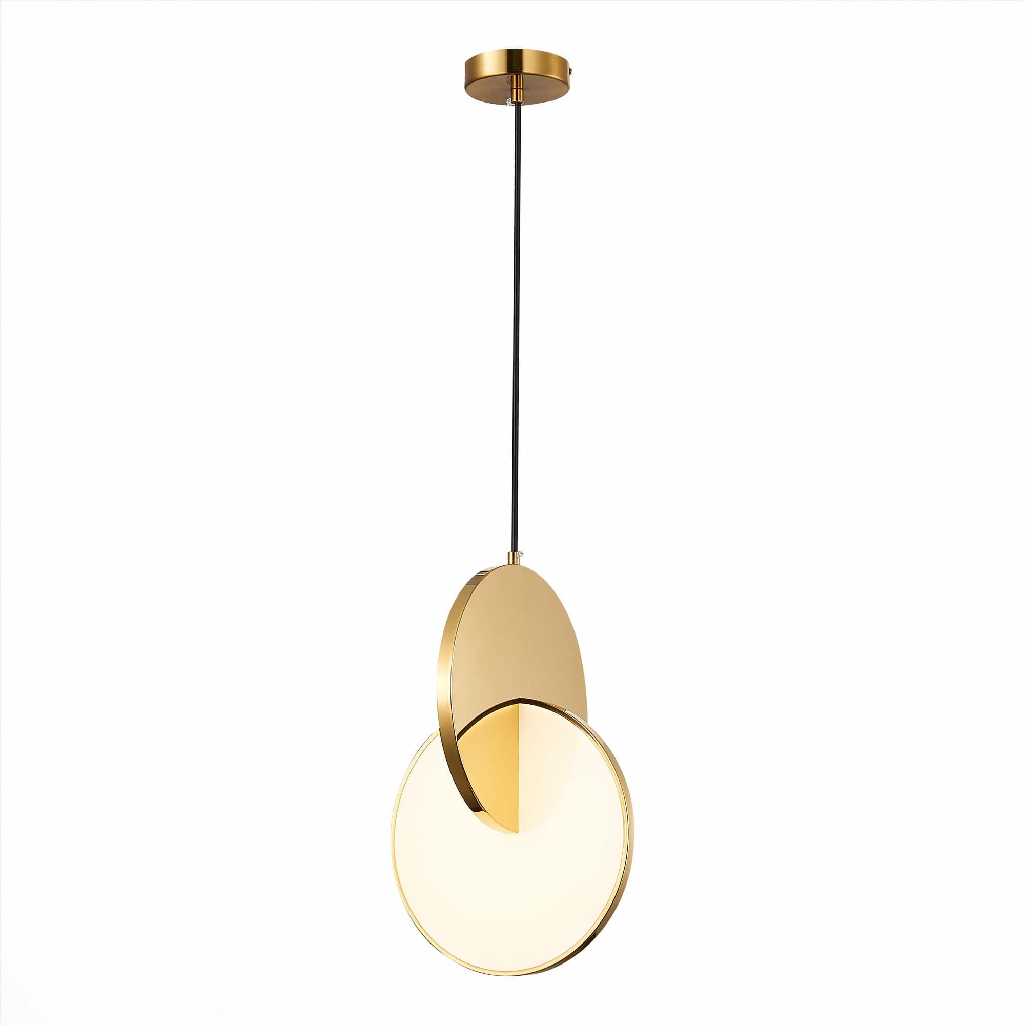 ST LUCE SL6107.203.01 Светильник подвесной Золотистый/Белый Золотистый LED 1*14W 3000K