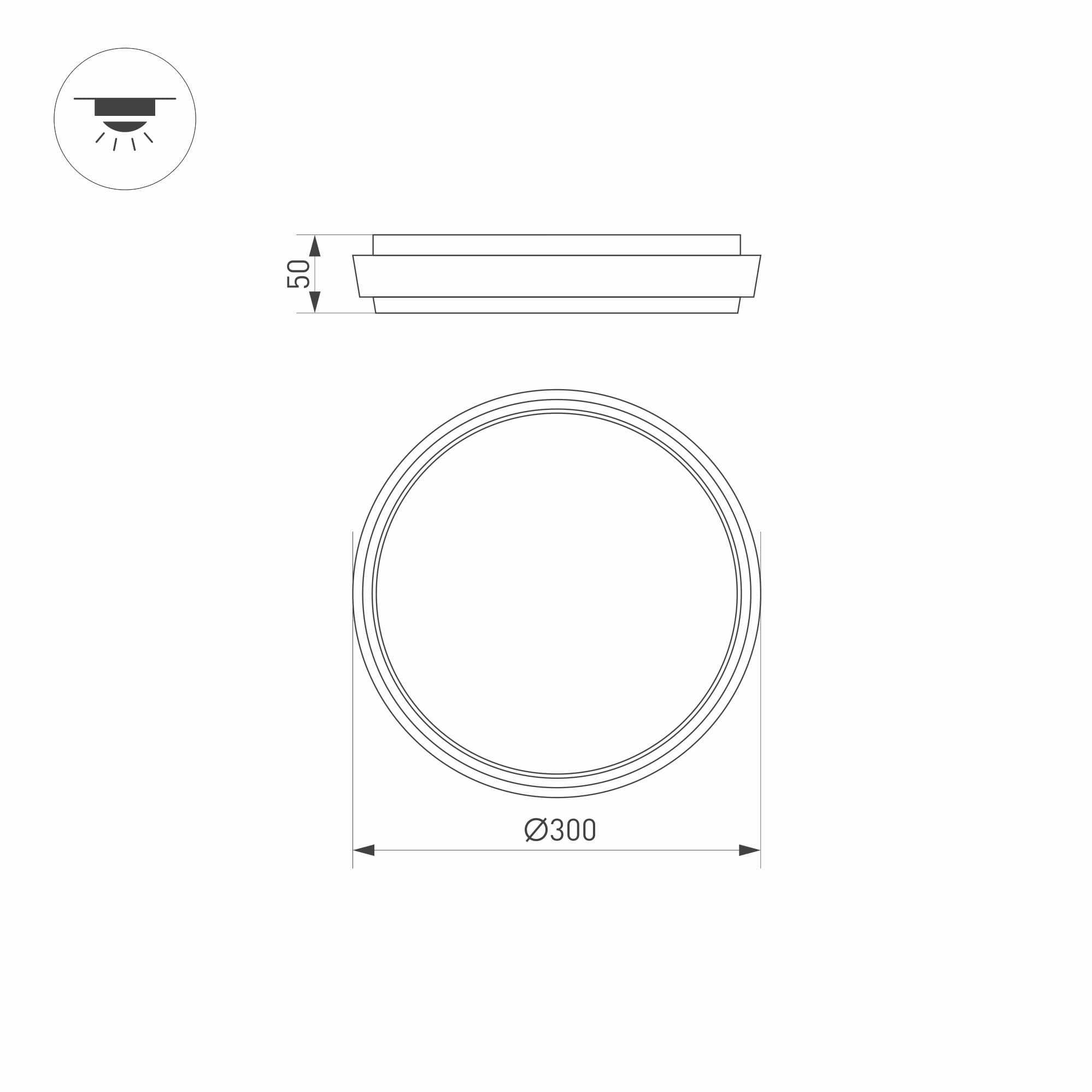 Arlight Светильник LGD-GIRO-R300-30W Day4000 (GR, 110 deg, 230V) (IP54 Металл, 3 года) 032425 — миниатюра 4