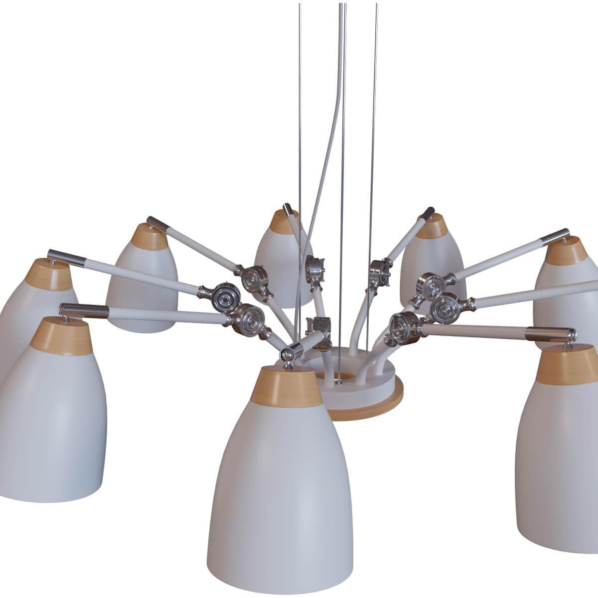 LOFT IT LOFT4402/9WH Люстра подвесная 9xE27 max 40W LOFT4402/9WH, шт — миниатюра 3