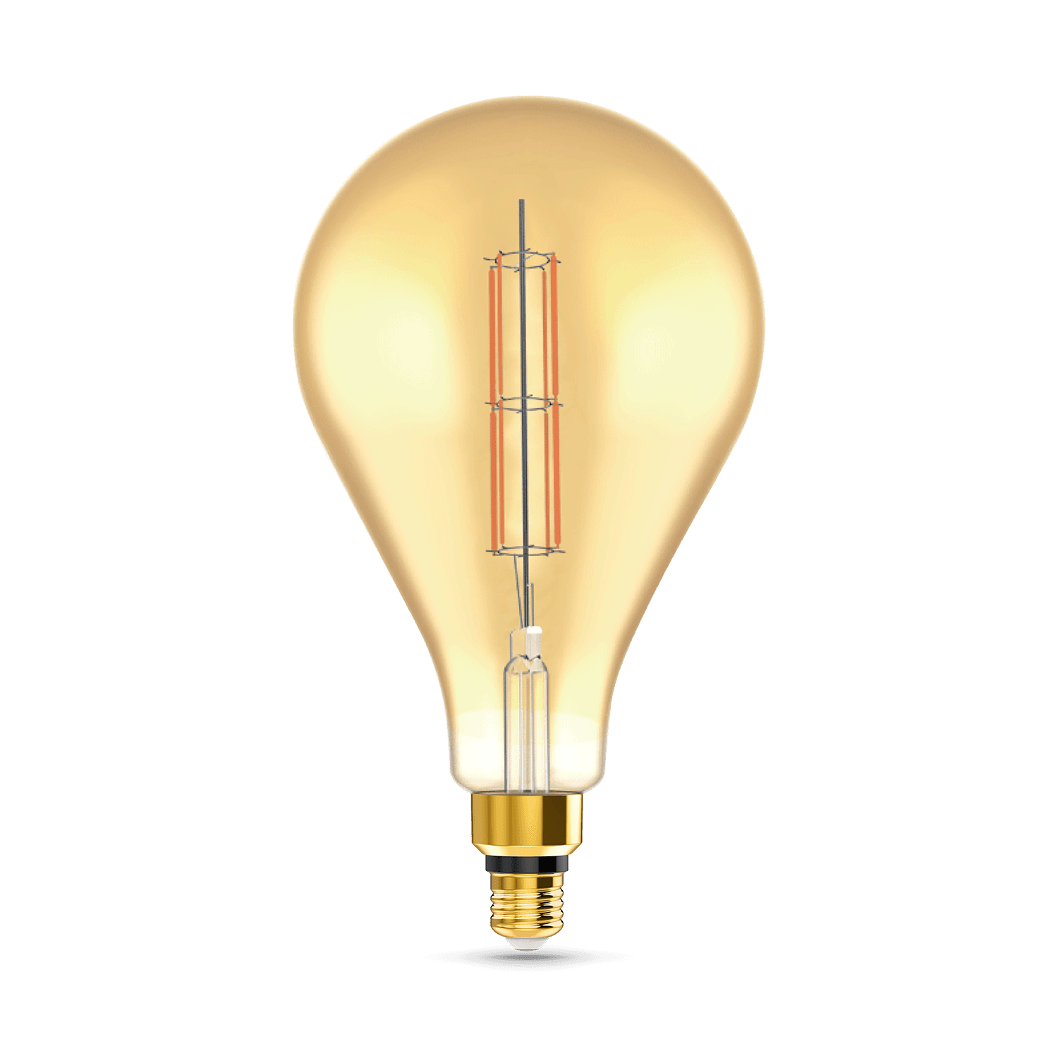 Gauss Лампа Filament PS160 6W 890lm 2700К Е27 golden straight LED 179802118 — миниатюра 2