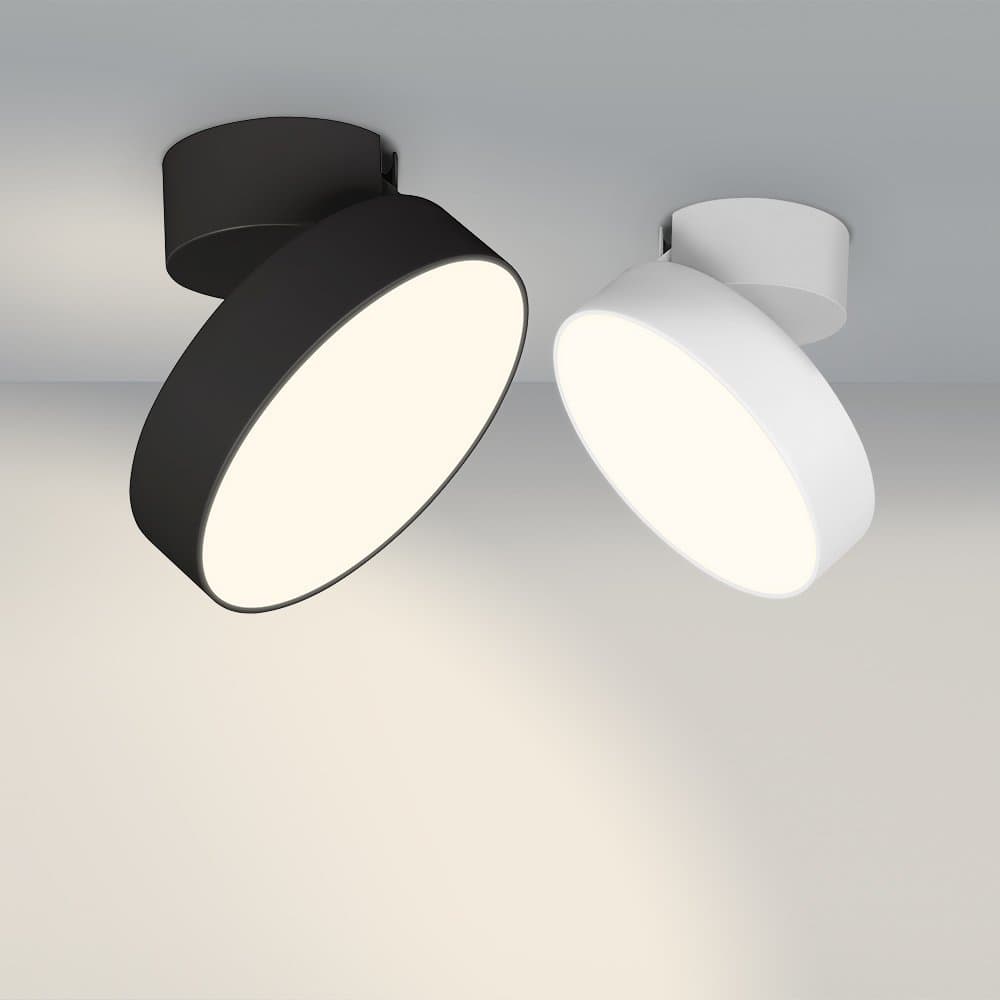 Arlight Светильник SP-RONDO-FLAP-R210-20W Warm3000 (BK, 110 deg) (IP40 Металл, 3 года) 028165 — миниатюра 2