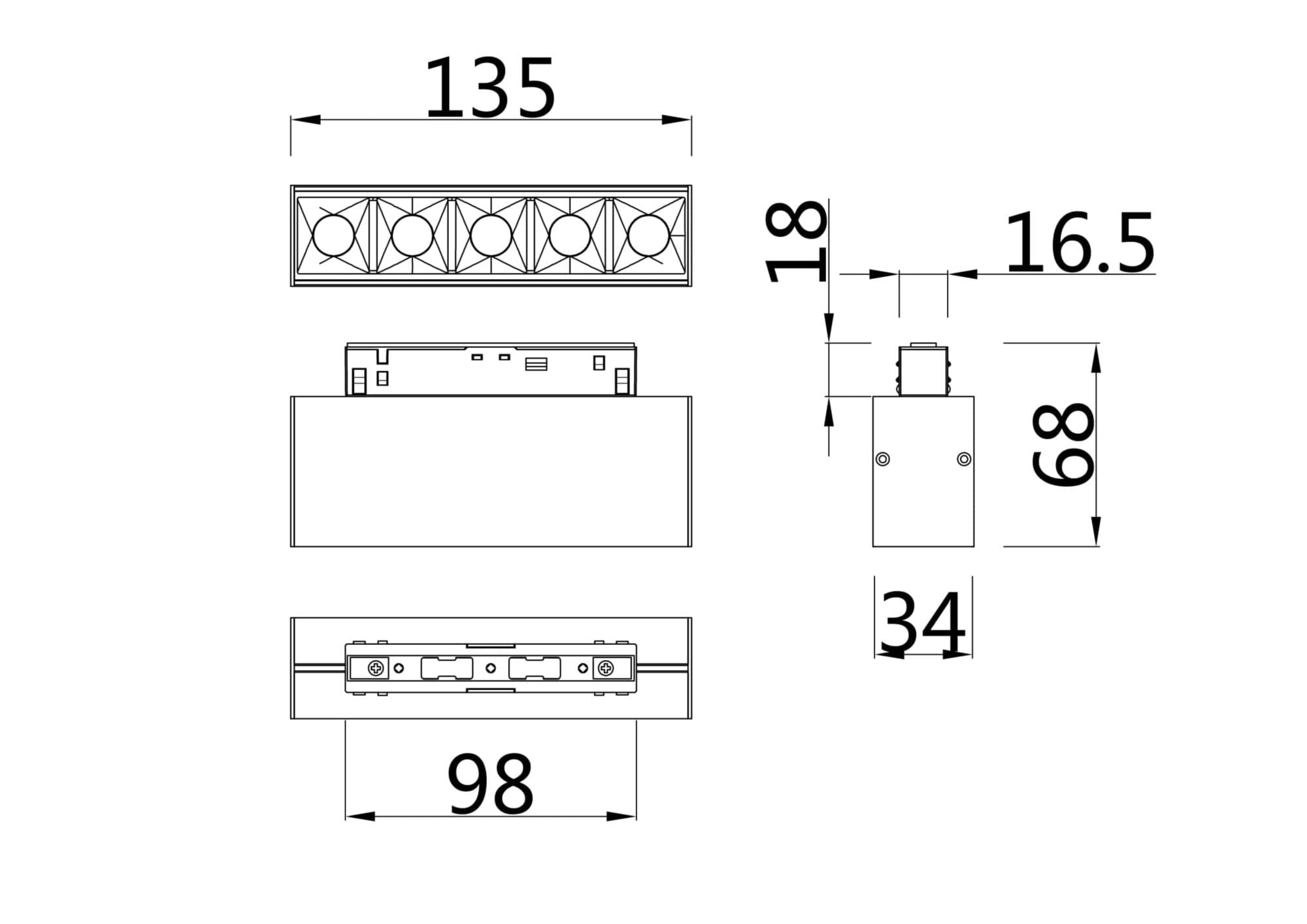 Maytoni Magnetic track system Белый Светильник трековый TR014-2-10W4K-W — миниатюра 3