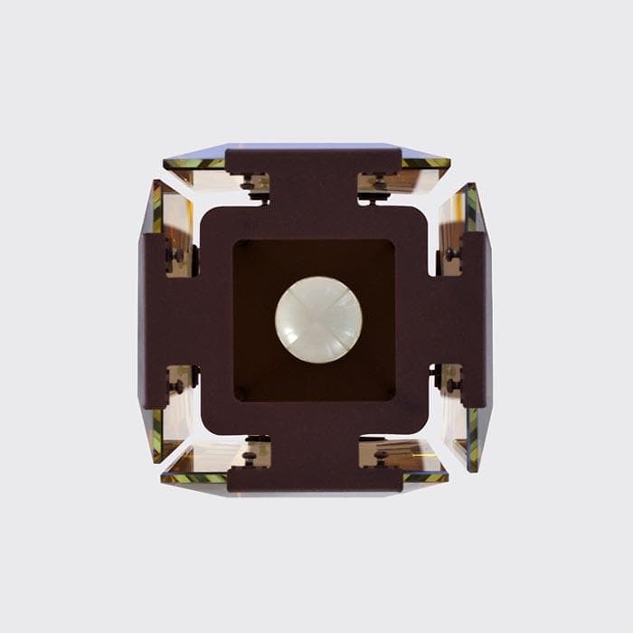 Ambrella Подвесной светильник TR5109 CF/TI кофе/янтарь E27/1 max 40W 150*150*1200 — миниатюра 2