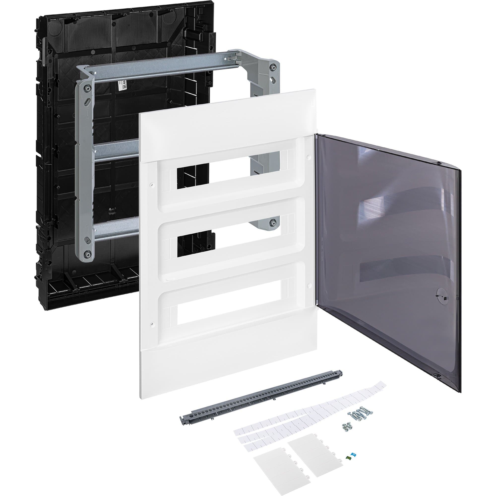 Legrand Practibox S Пластиковый щиток Встраиваемый 3X18 Дымчатая дверь 137558 — миниатюра 6