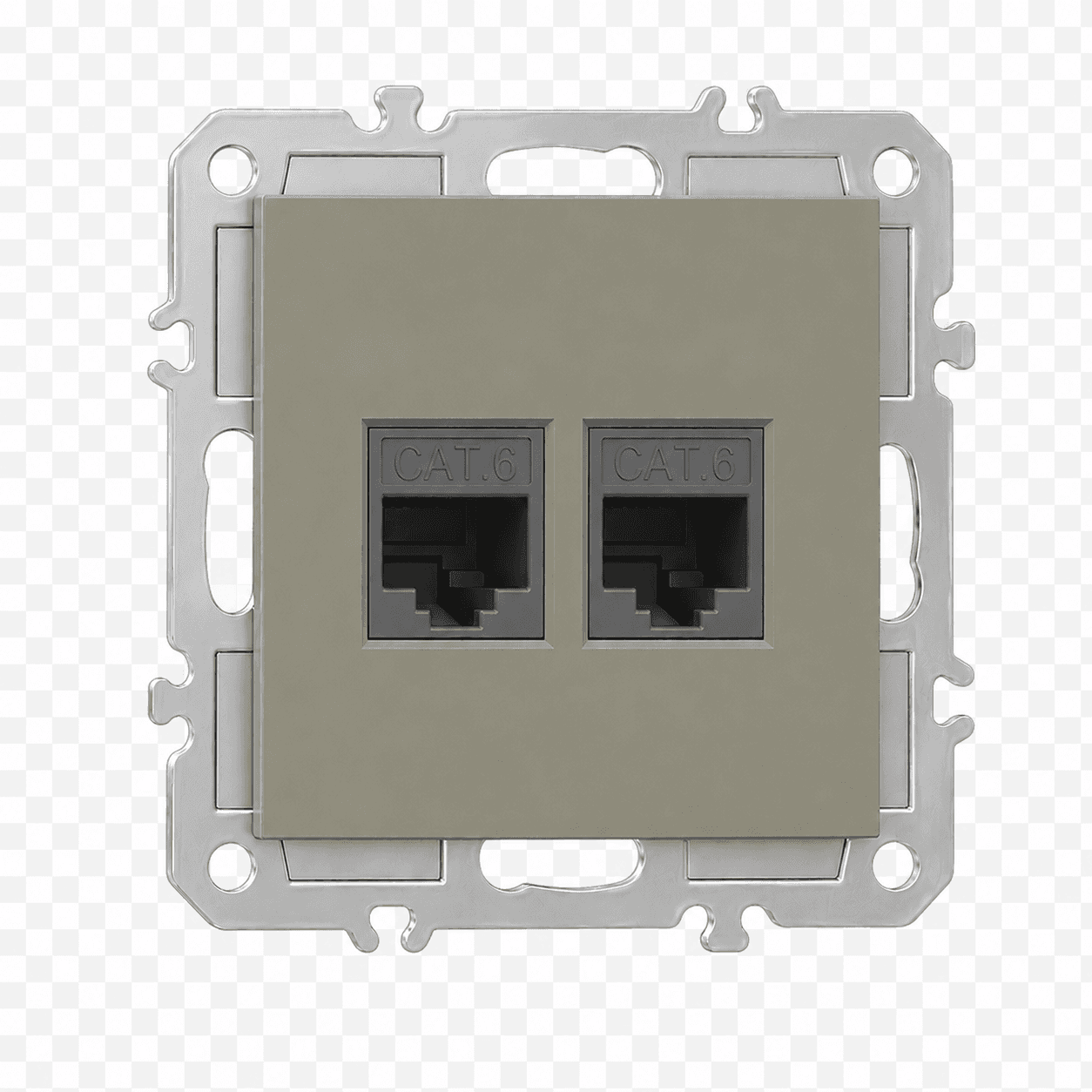 Donel механизм розетки RJ45 + RJ45 (двойная) cat.6/ClassE-8/8, серия DB