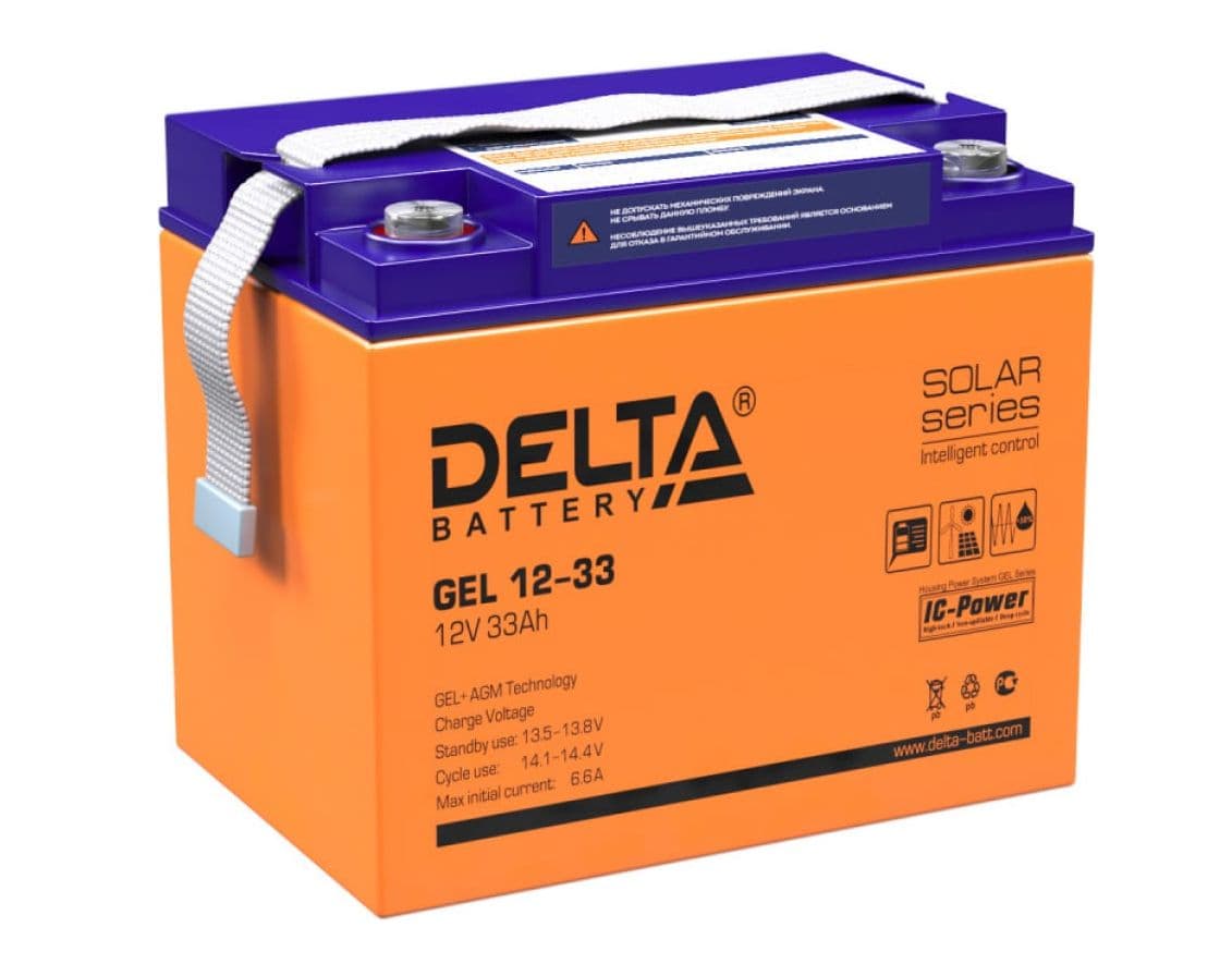 DELTA battery GEL 12-33 Аккумуляторная батарея