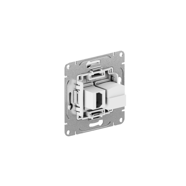 EKF Механизм розетки HDMI+RJ45 (cat5), белый Эпика — миниатюра 4