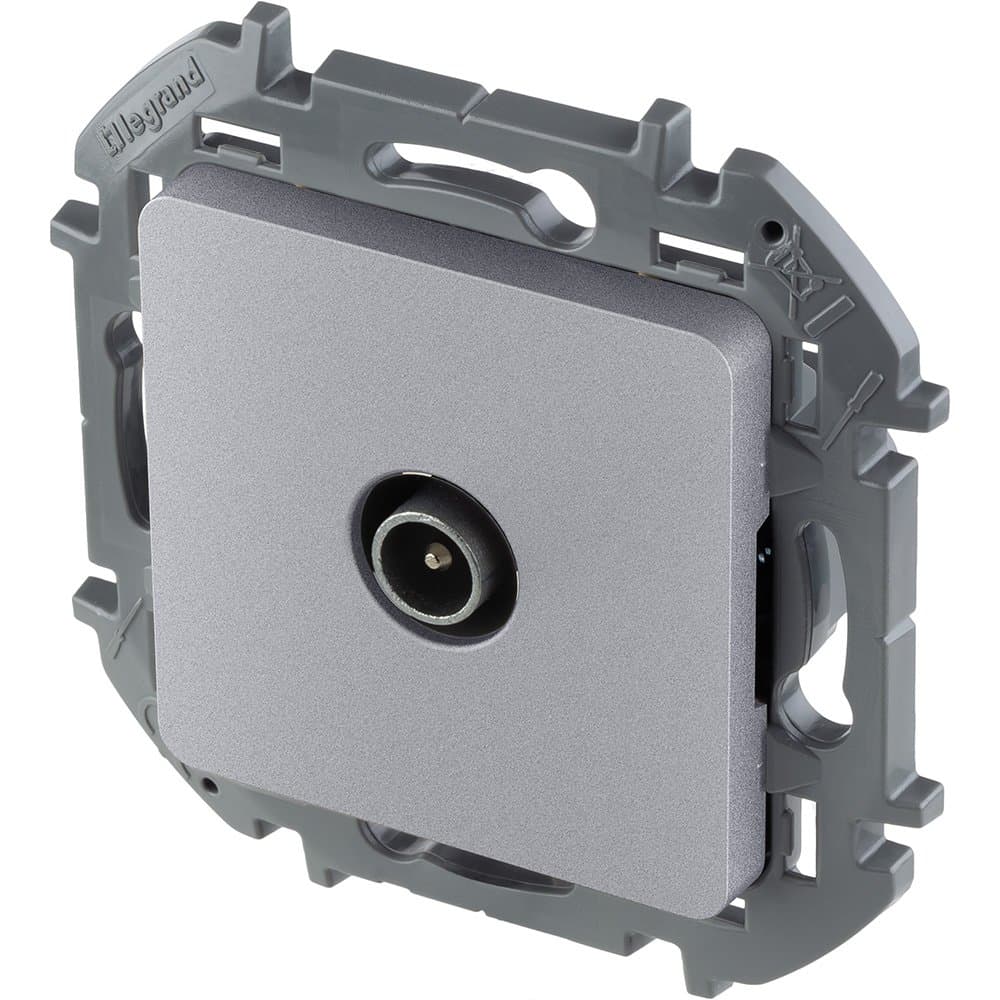 Legrand INSPIRIA Алюминий Розетка TV - проходная - 14 дБ - 5-862 мГц 673862 — миниатюра 3