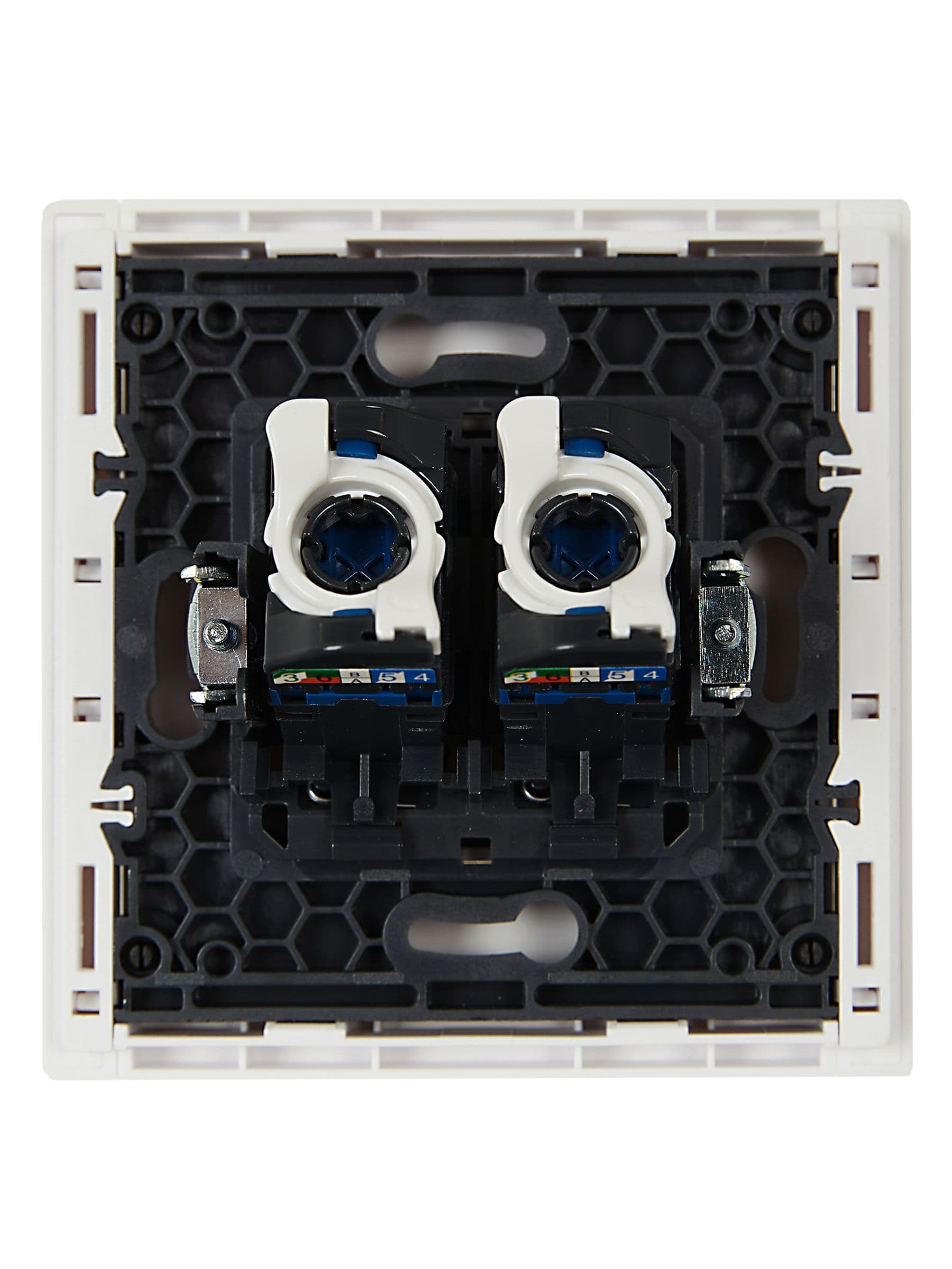 IEK FORTE&PIANO Белый Розетка комп. 2-ая RJ45 кат.6 FP234 — миниатюра 3