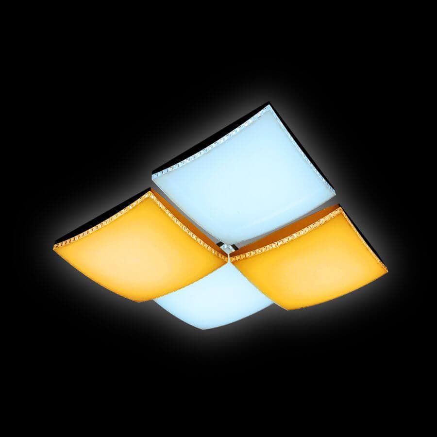 Ambrella Потолочный светодиодный светильник с пультом FP2324 WH 128W 480*480*90 (ПДУ РАДИО 2.4) FP2324 WH 128W D480*480 — миниатюра 2