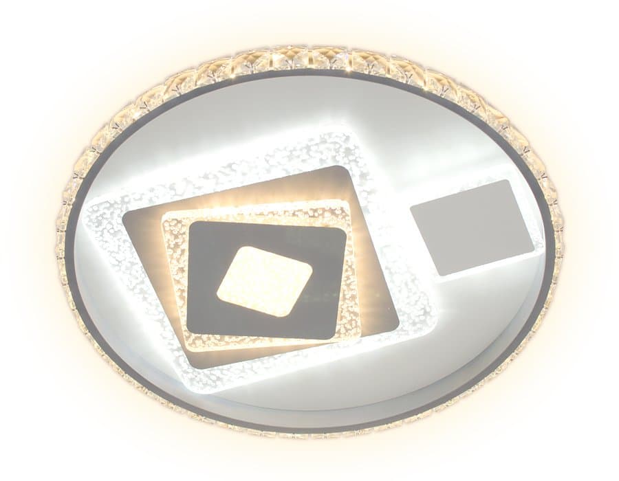 Ambrella Потолочный светодиодный светильник с пультом FA242 WH белый 105W D500*75 (ПДУ РАДИО 2.4)