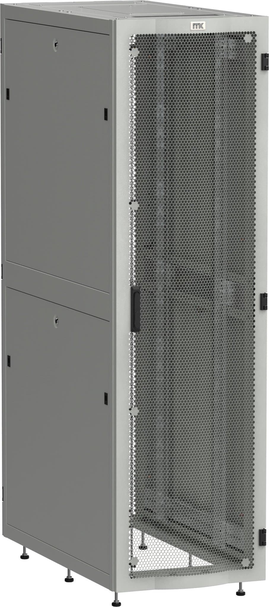IEK ITK LINEA S Шкаф серв. 19" 48U 600х1000мм перф. дв. серый LS35-48U61-2PP