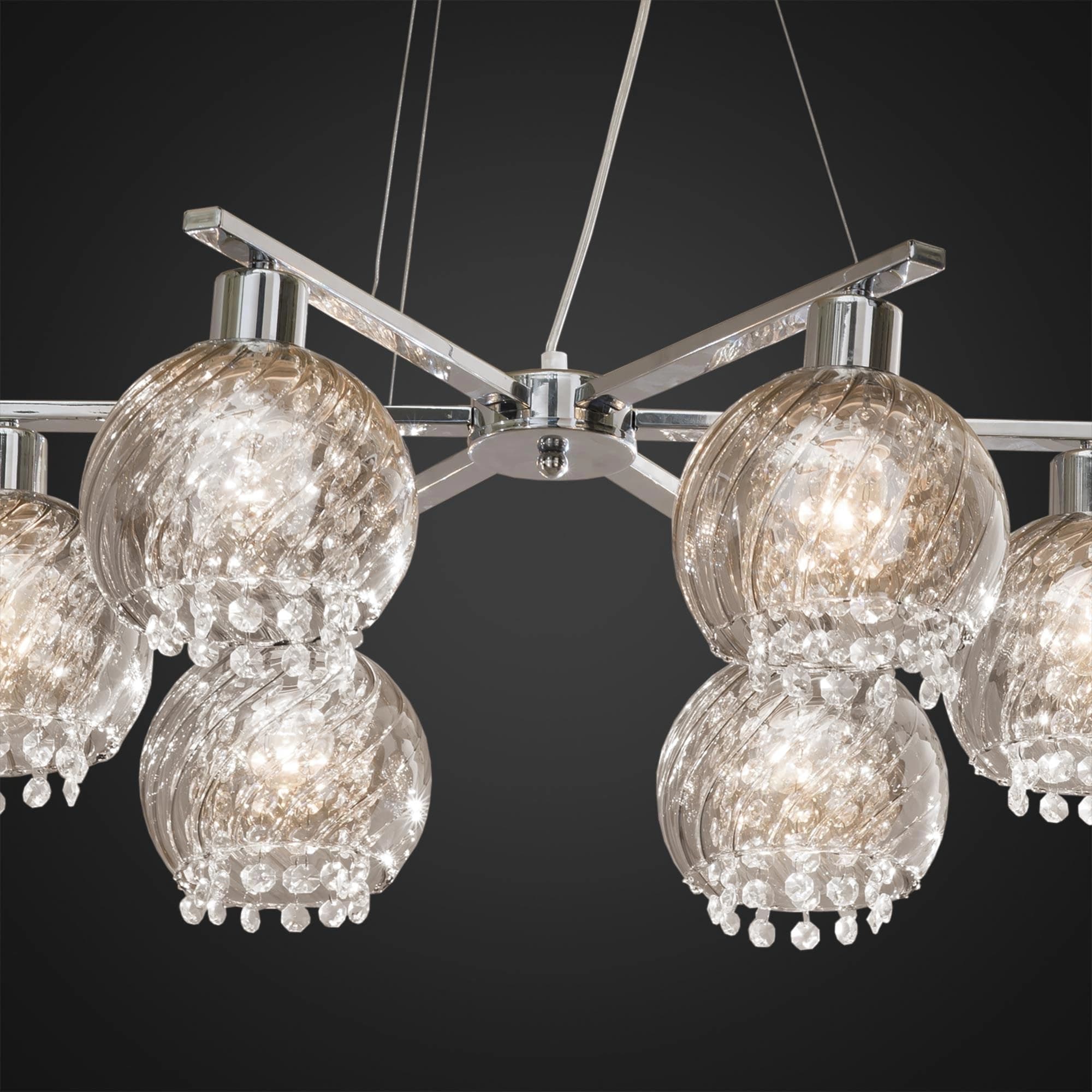 Citilux CL317161 Бейт Хром+Дымч. Светильник Люстра — миниатюра 3