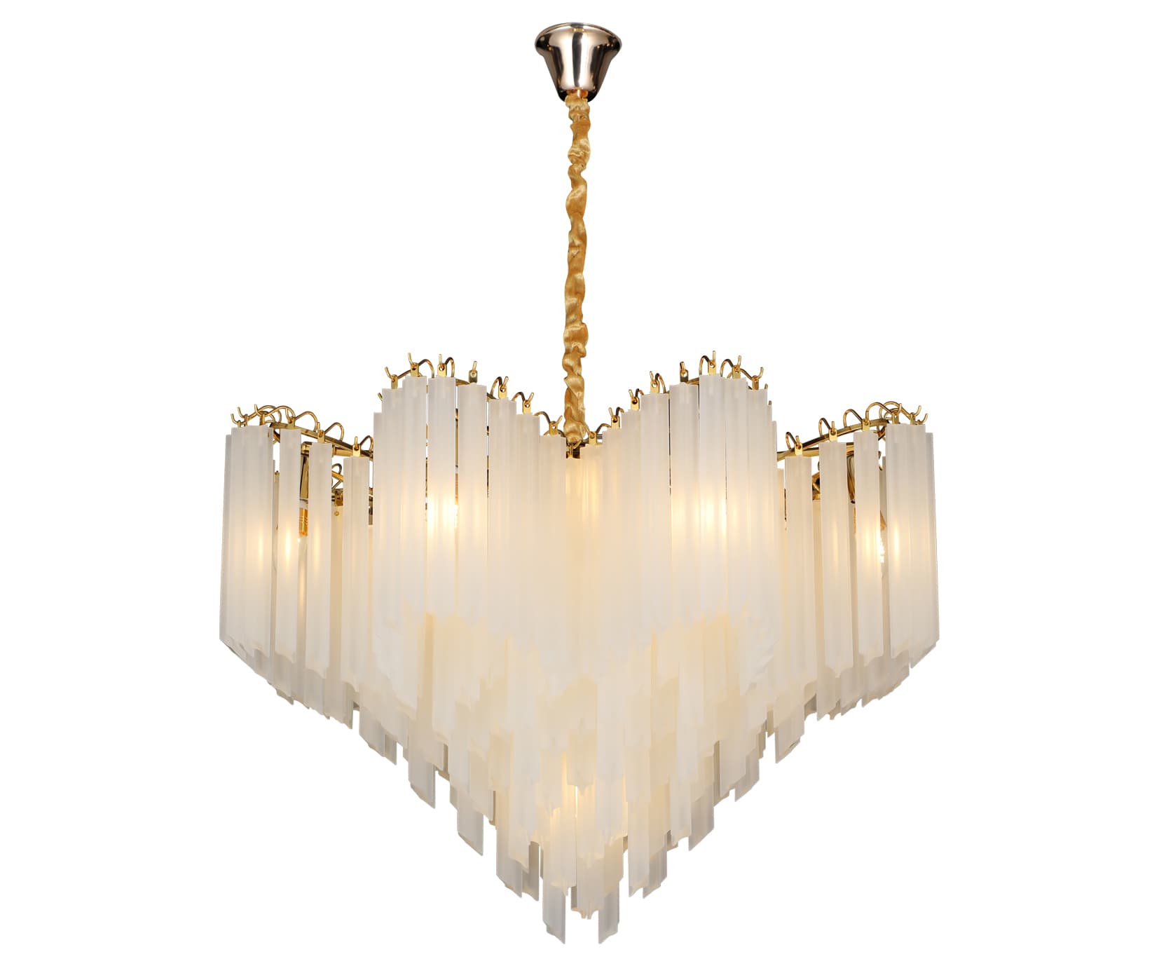 Kink Light 07310-9,33 Люстра Грай золото d60 h135 E14 9*12W