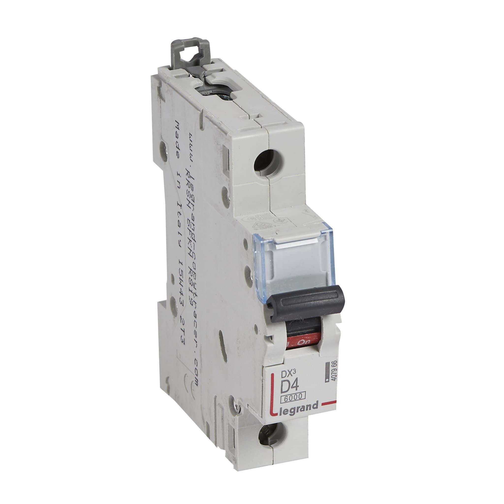 Legrand DX3 Автоматический выключатель 1P 4A (D) 10kA 407966