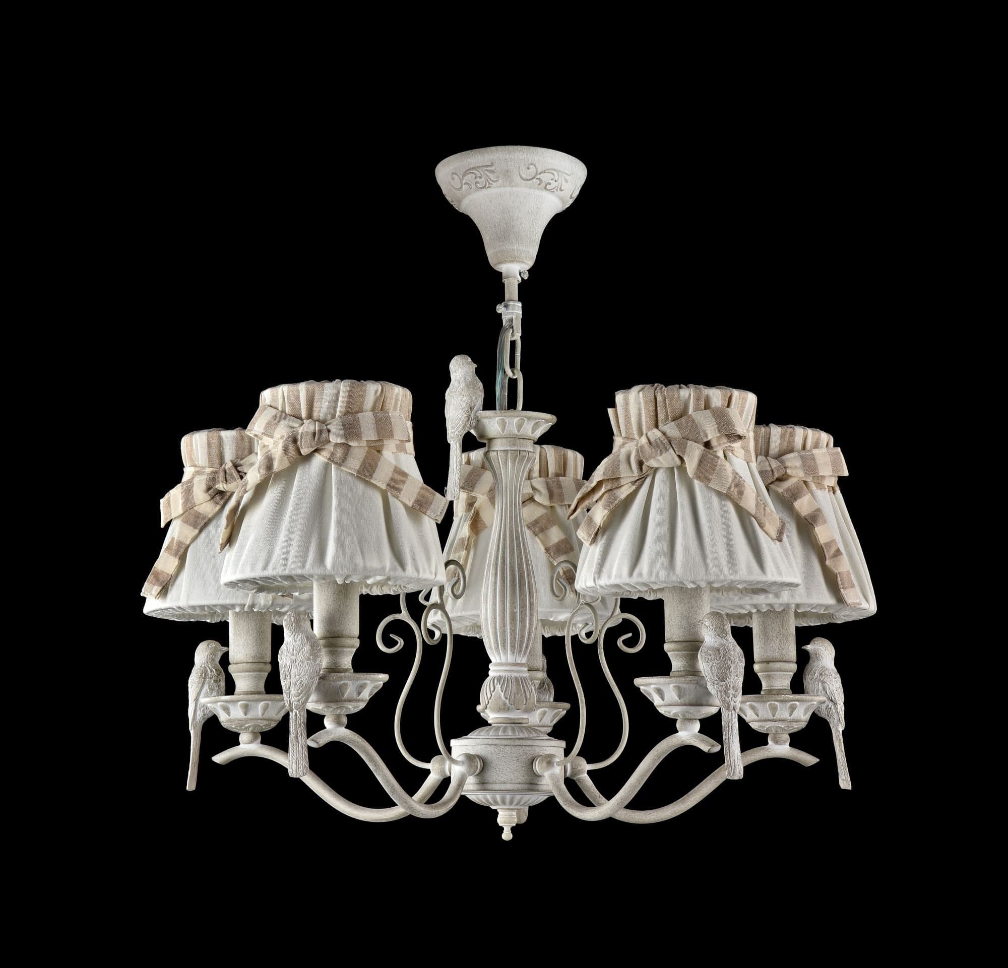 Maytoni Elegant Bird Белый Антик Люстра 5xE14 40W ARM013-05-W — миниатюра 6