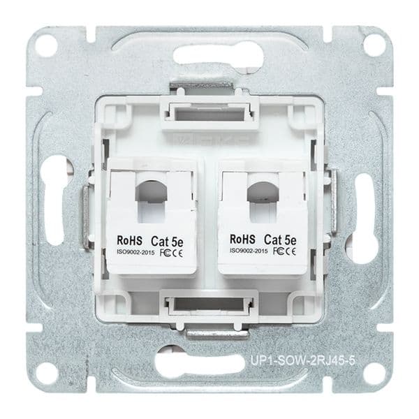 EKF Механизм розетки RJ45 - 2шт, (cat5), белый Эпика — миниатюра 7