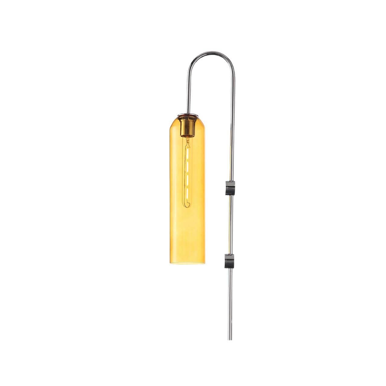 ST Luce SL1145.191.01 Светильник настенный Хром/Янтарный E27 1*60W — миниатюра 3