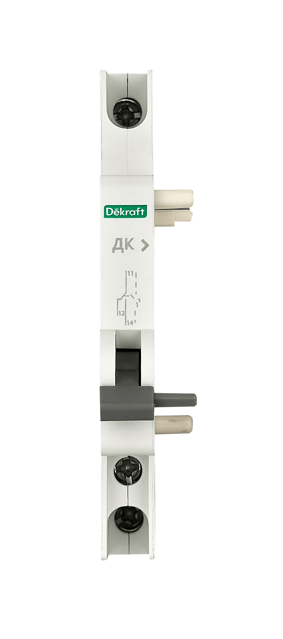 DEKraft Контакт дополнительный ДК-201 AC-12: Ue/Ie:AC415В/3A, AC240В/6A DC-12: Ue/Ie:DC130В/1A, DC48В/2A, DC24В/6A — миниатюра 2