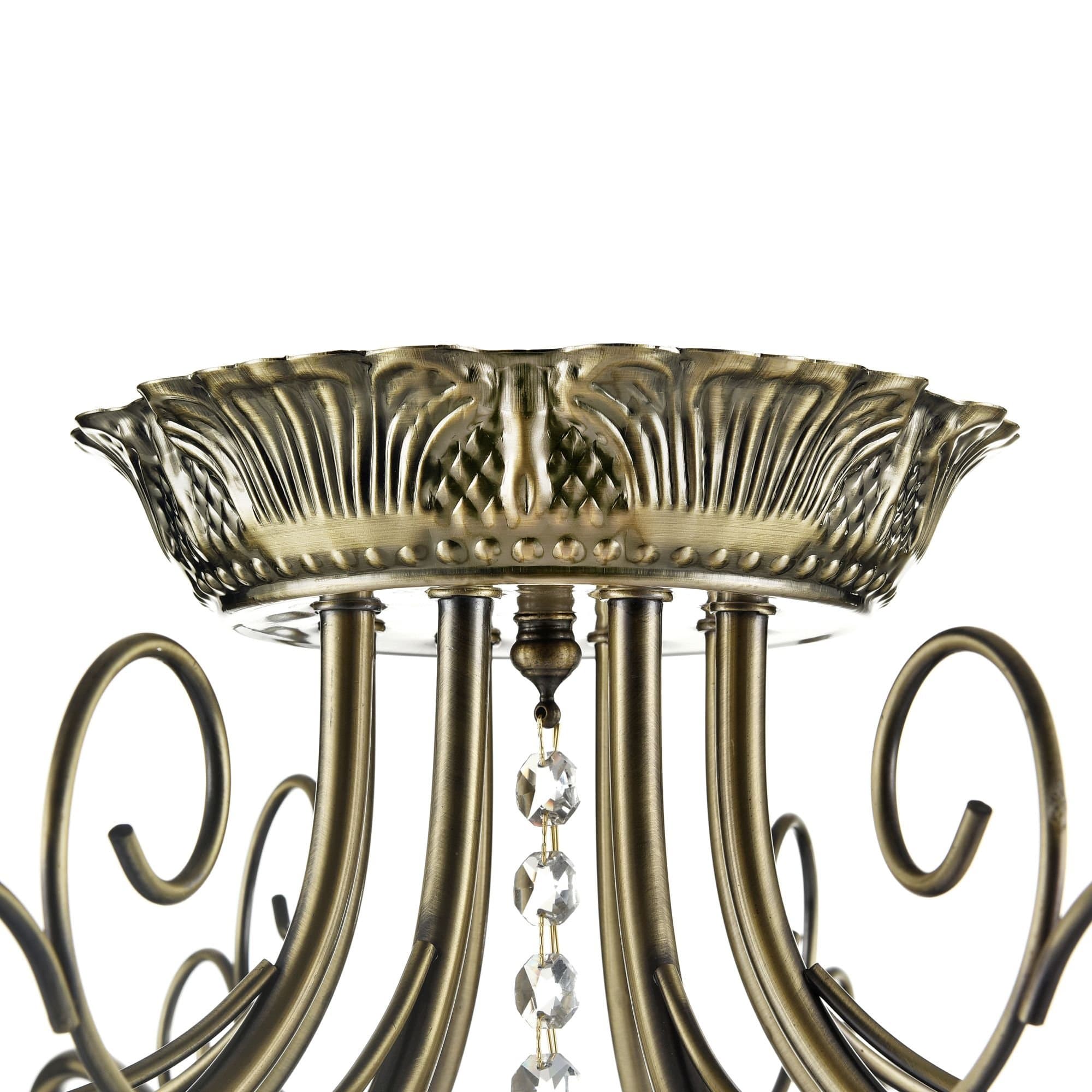 Freya Classic Nella Бронза Потолочный светильник E14 40W FR2662-PL-08-BZ — миниатюра 3