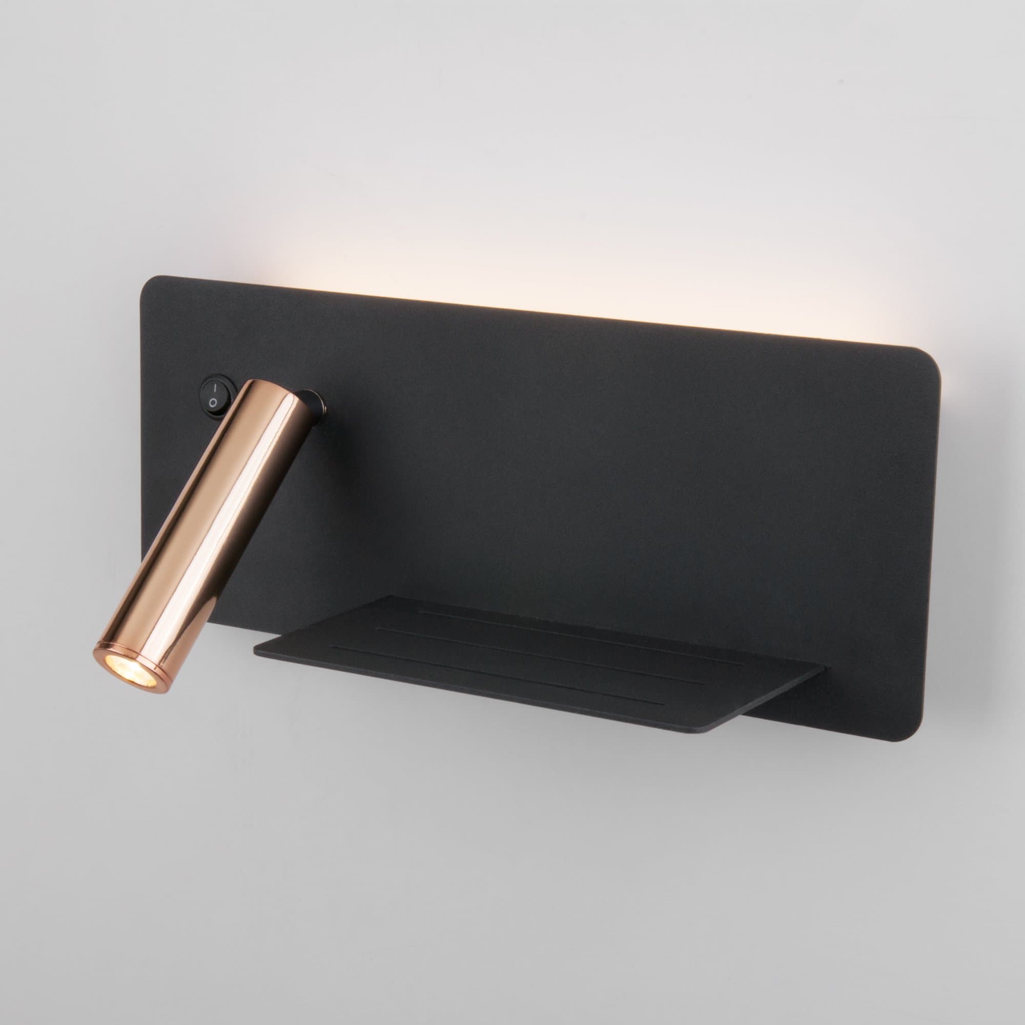 Elektrostandard MRL LED 1113 / Светильник настенный светодиодный Fant R чёрный/золото a053082