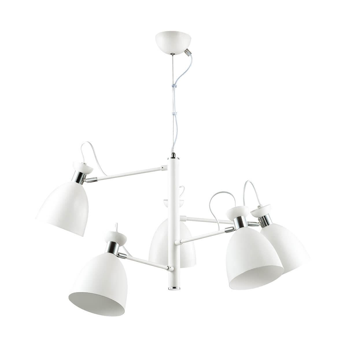 Lumion 3734/5 LN19 088 матовый белый, хром Люстра E27 5*60W 220V KIZZY — миниатюра 2