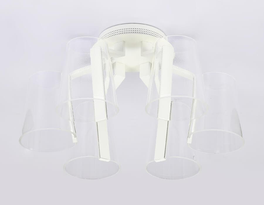 Ambrella Потолочная светодиодная люстра с пультом AK4031/6 WH белый 96W D600*290 (ПДУ РАДИО 2.4) — миниатюра 4