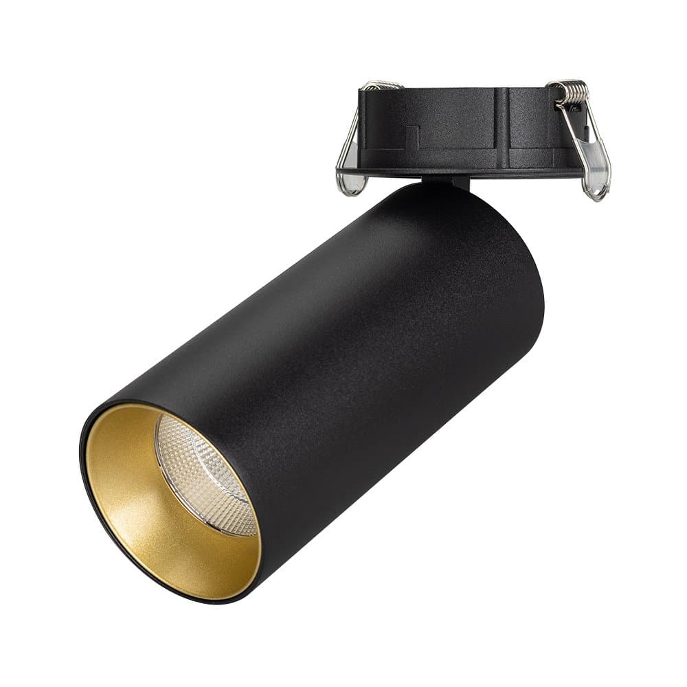Arlight Светильник SP-POLO-BUILT-R65-8W Warm3000 (BK-GD, 40 deg) (IP20 Металл, 3 года) 027254