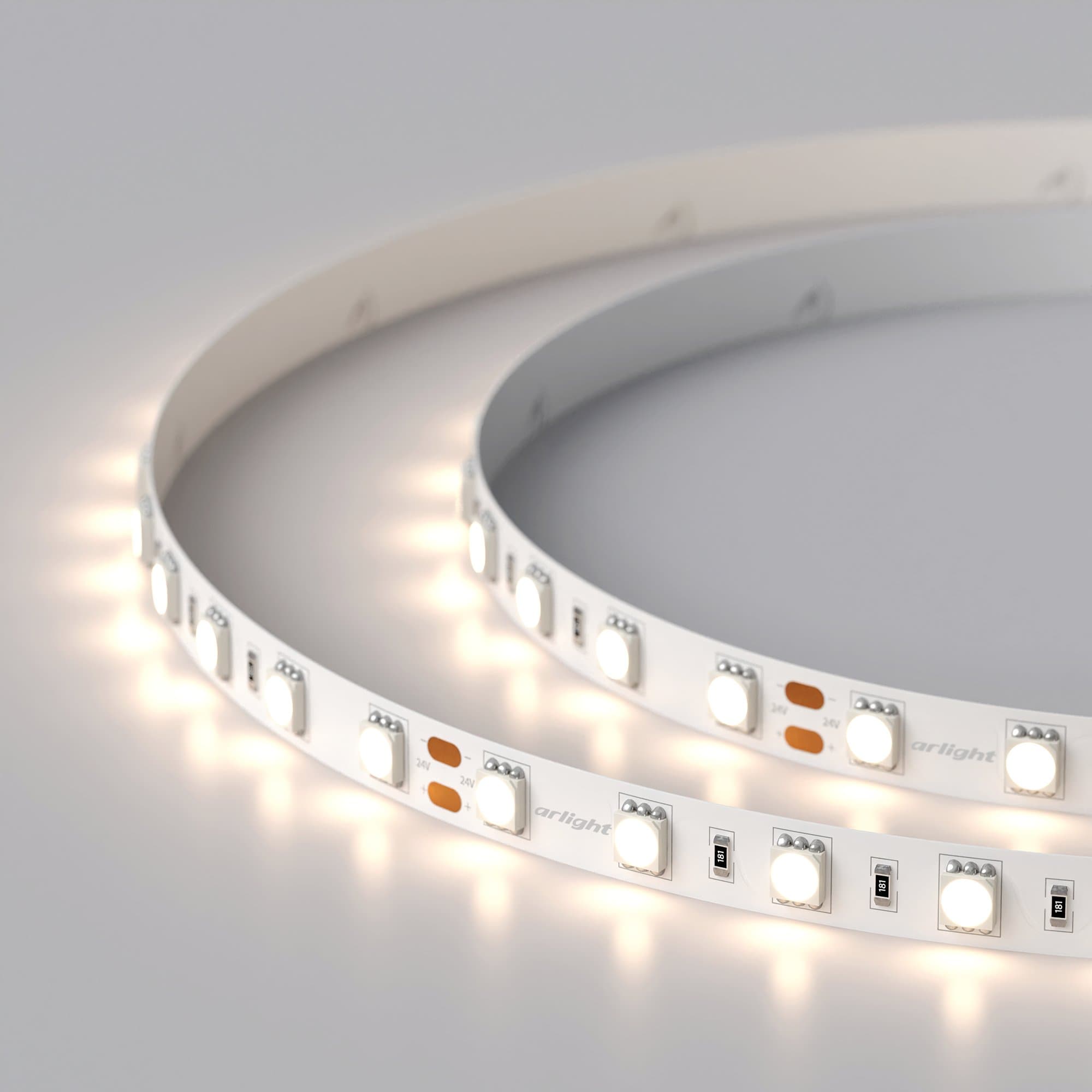 Arlight Светодиодная лента RT-B60-10mm 24V Day4000 (14.4 W/m, IP20, 5060, 5m) (Открытый) 011571(2) — миниатюра 3