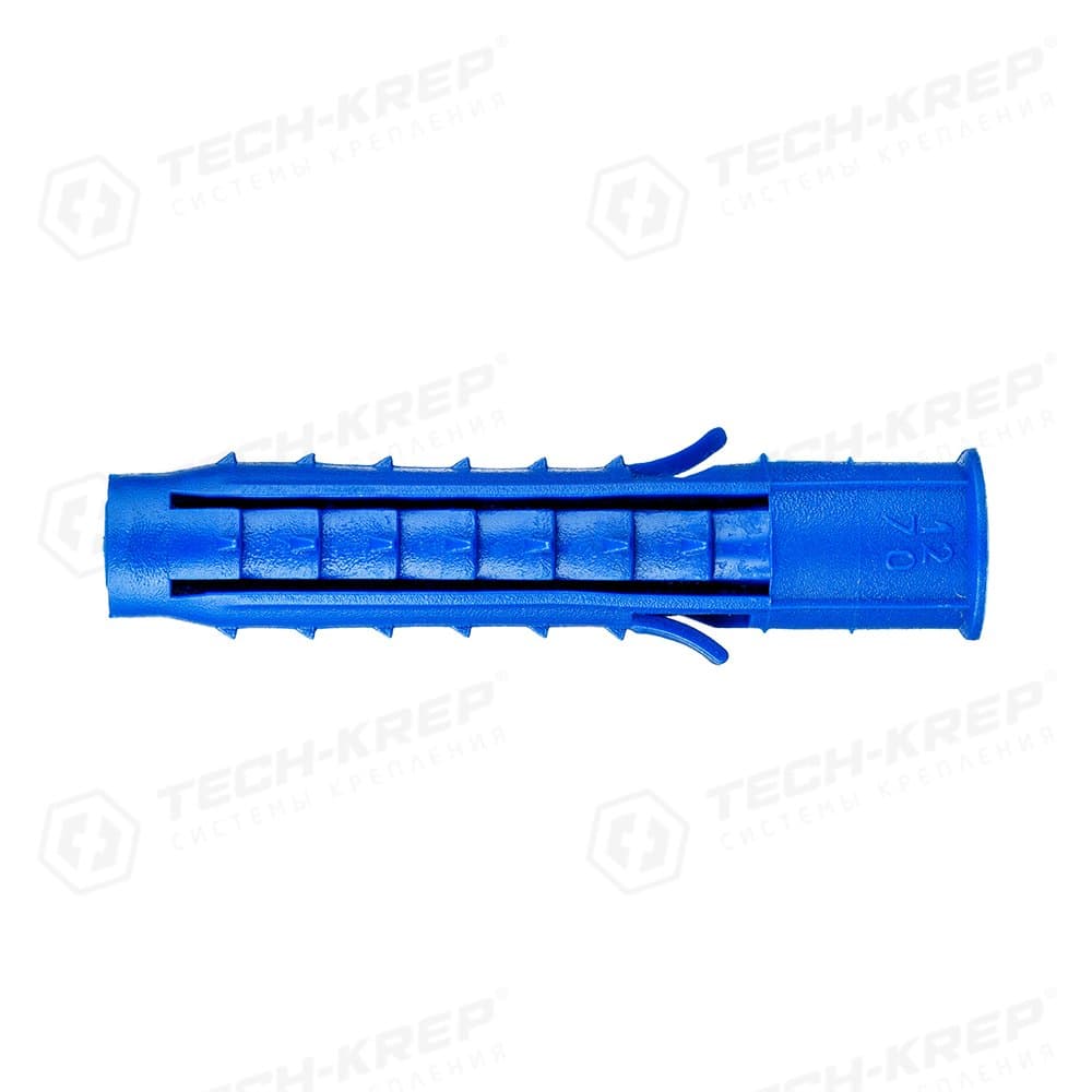 Tech-Krep Дюбель распорный Чапай 12х70 шипы+усы (полипропилен) (8 шт) - пакет 111126