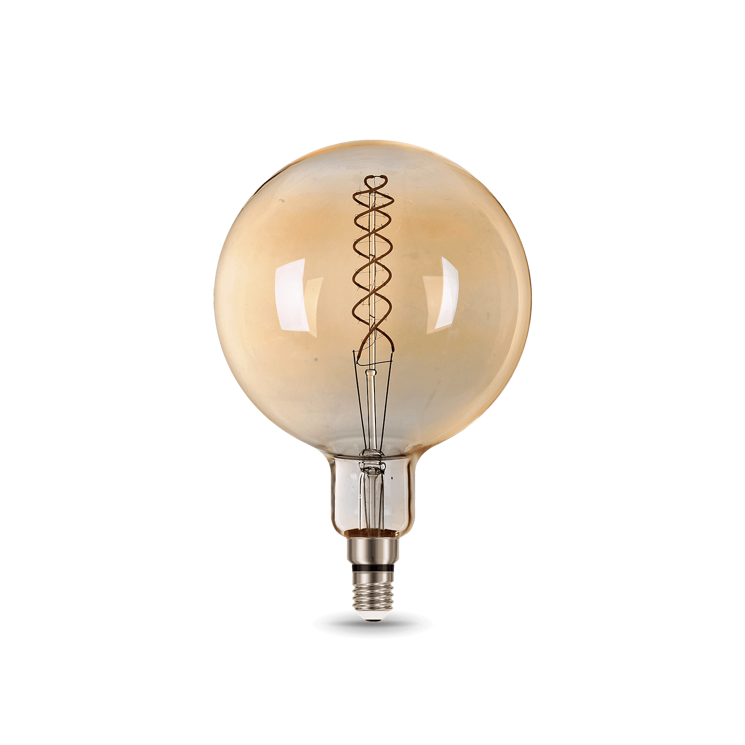Gauss Лампа Filament G200 8W 620lm 2400К Е27 golden flexible LED 154802008 — миниатюра 5