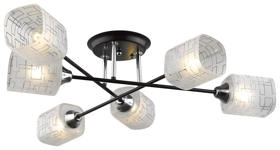 Velante 703-127-06, Светильник потолочный E27,6x60W