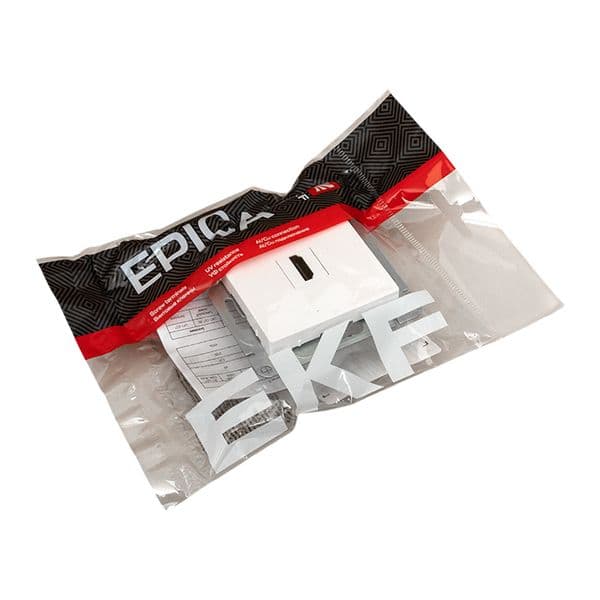EKF Механизм розетки HDMI, белый Эпика — миниатюра 11