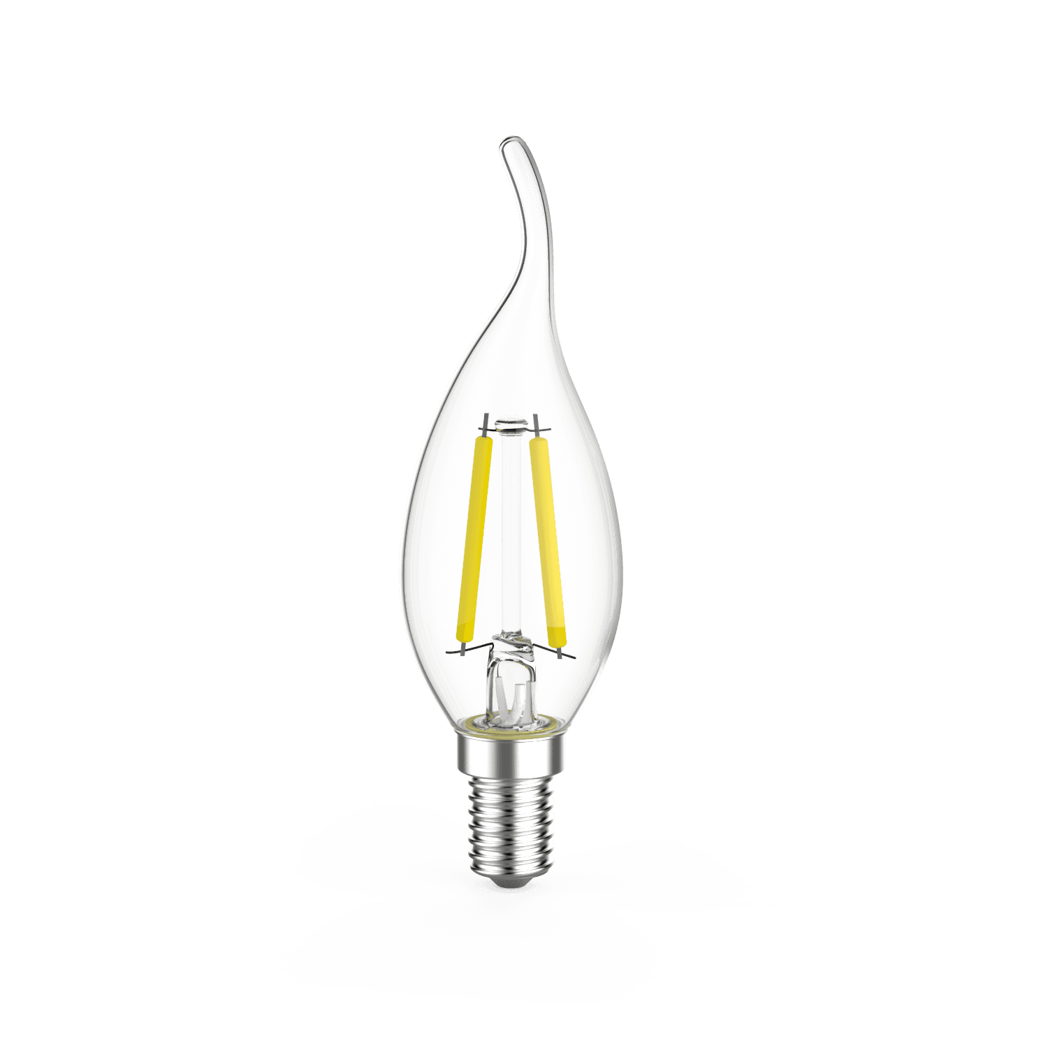 Лампа Gauss Filament Свеча на ветру 7W 580lm 4100К Е14 LED (3 лампы в упаковке) 1/20 104901207T — миниатюра 6
